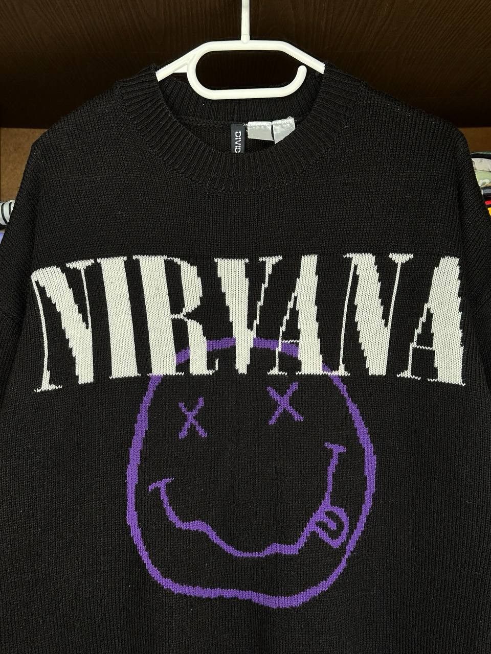 Nirvana Nirvana Smile Face Wool Grunge y2k Style Sweater Size US S / EU 44-46 / 1 - 4 Thumbnail
