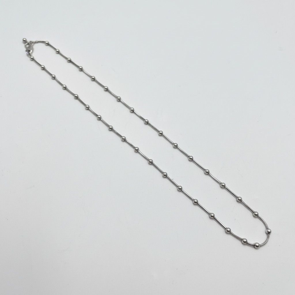 Sterling Silver Vintage Sterling Silver 925 Chain Necklace Women 5.33gr Size ONE SIZE - 2 Thumbnail