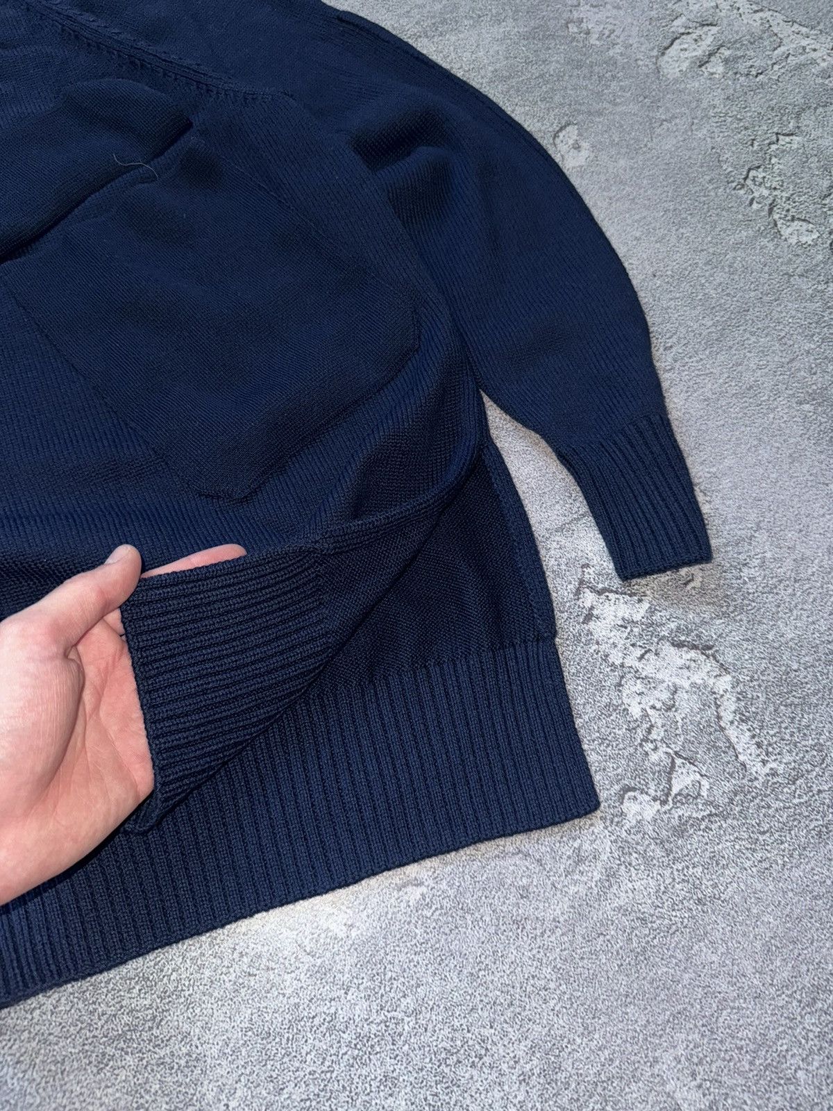 Designer × Jil Sander Jil sander navy S sweater dress knitwear relaxed jumper 00s Size S / US 4 / IT 40 - 6 Thumbnail