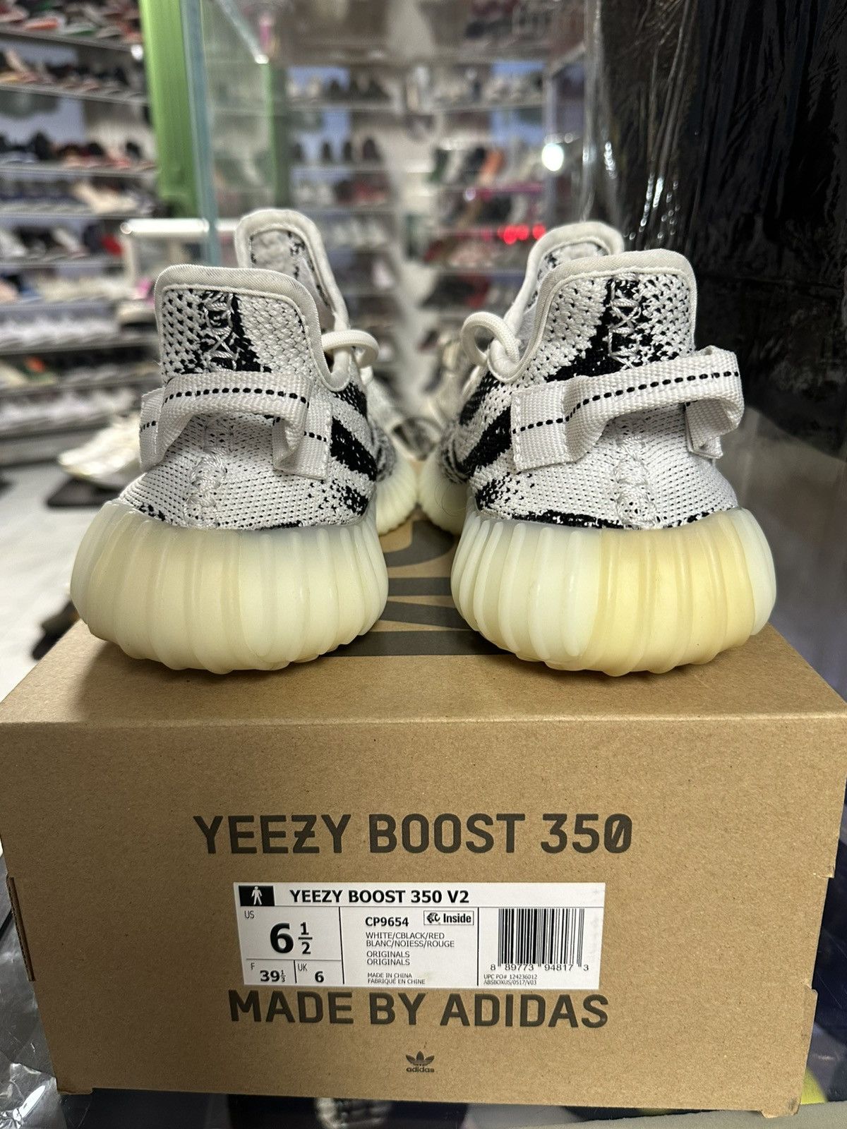 Yeezy Adidas Yeezy Boost 350 v2 ‘Zebra’ Size US 6.5 / EU 39-40 - 5 Thumbnail