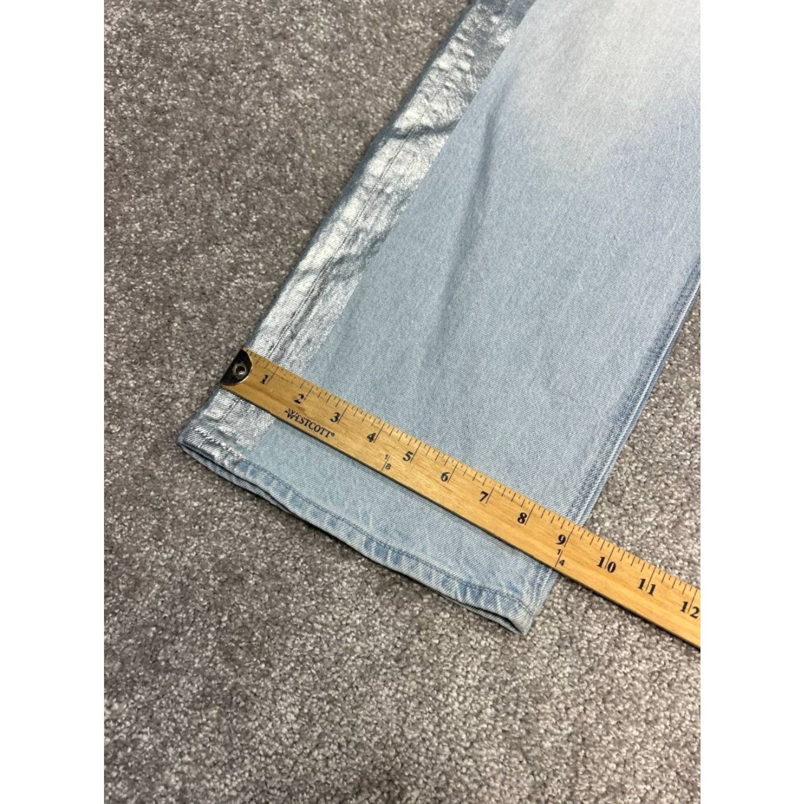 American Eagle Outfitters VINTAGE American Eagle Outfitters Stovepipe Jeans Womens 6 Blue Denim Stretch 30x29 Size 28" / US 6 / IT 42 - 6 Thumbnail
