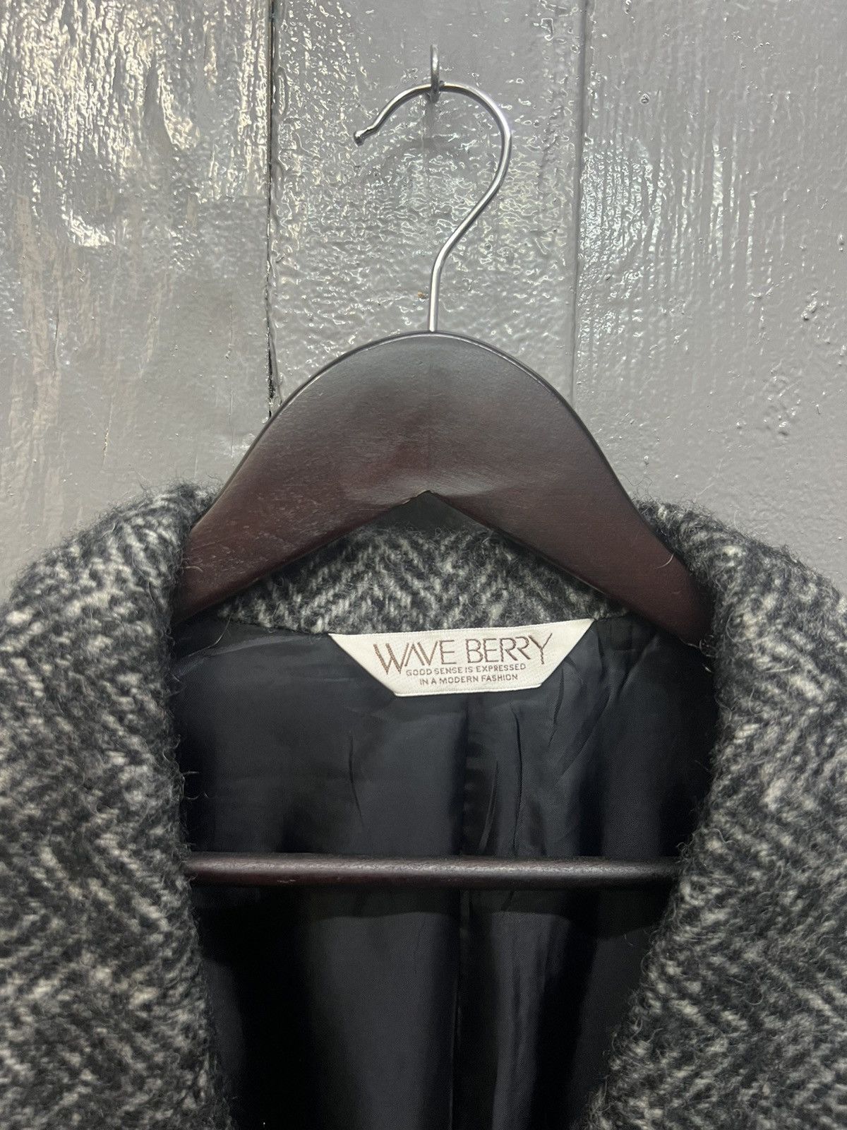 Japanese Brand Wave Berry Wool Long Coat Size M / US 6-8 / IT 42-44 - 5 Thumbnail