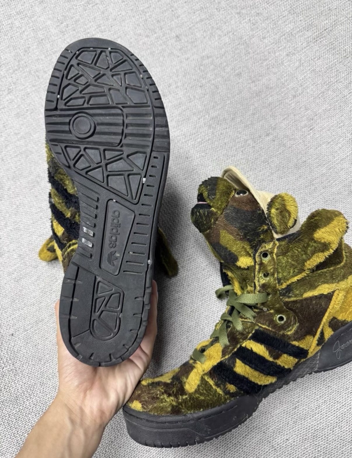 Adidas adidas Jeremy Scott Wings Bear, Brown Camo Bear K37 Size US 9.5 / EU 42-43 - 7 Thumbnail