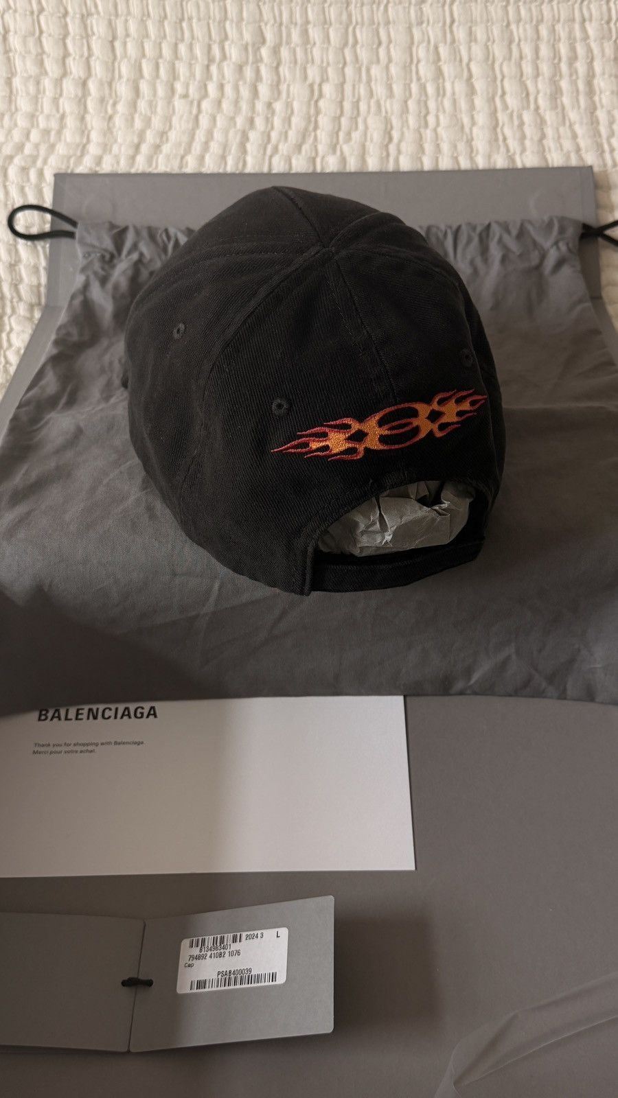 Balenciaga Balenciaga Burning Unity Logo Cap Size ONE SIZE - 2 Thumbnail