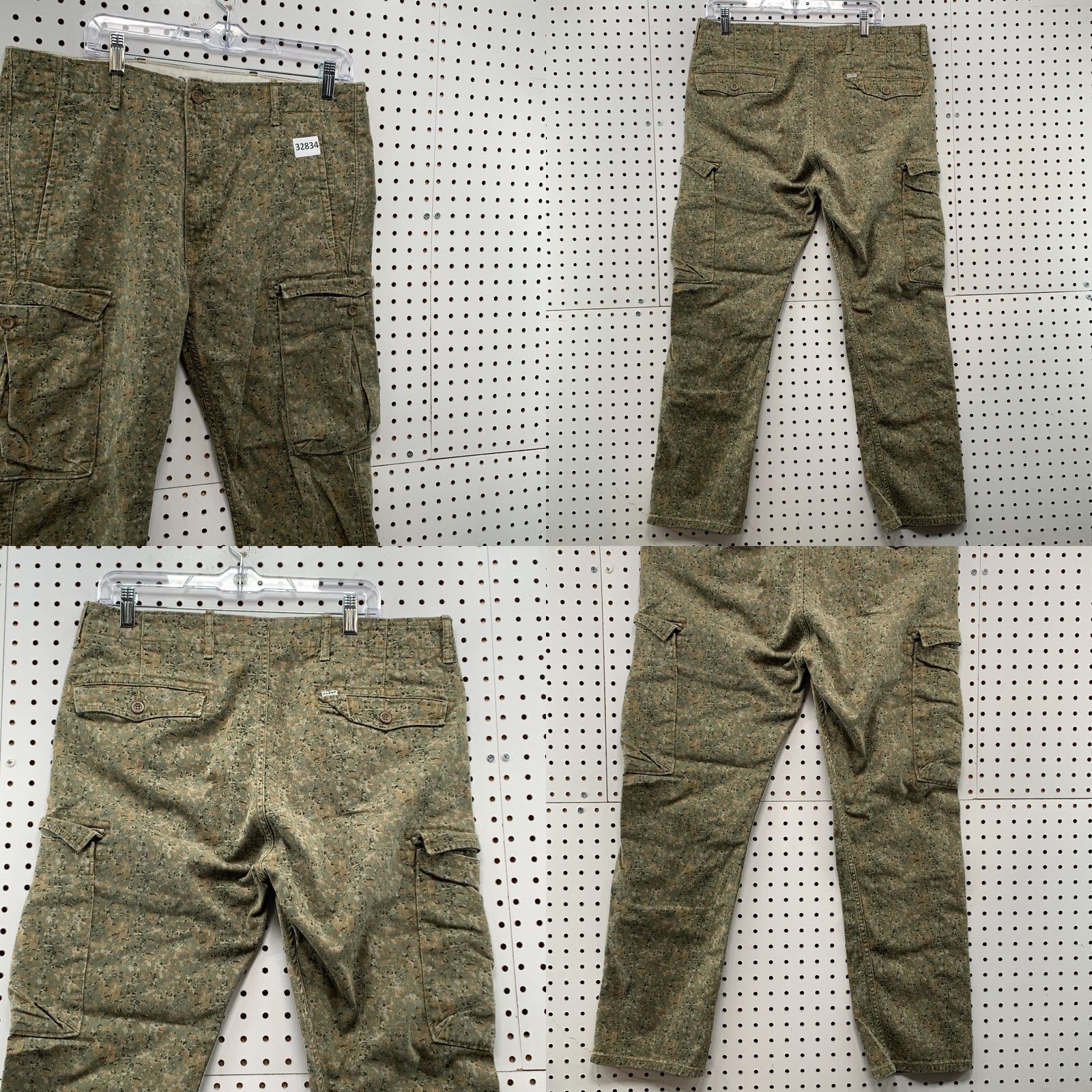 Levi's Levi's Military Cargo Pants Mens 34x28 Green Camouflage Army Casual Size US 34 / EU 50 - 8 Thumbnail