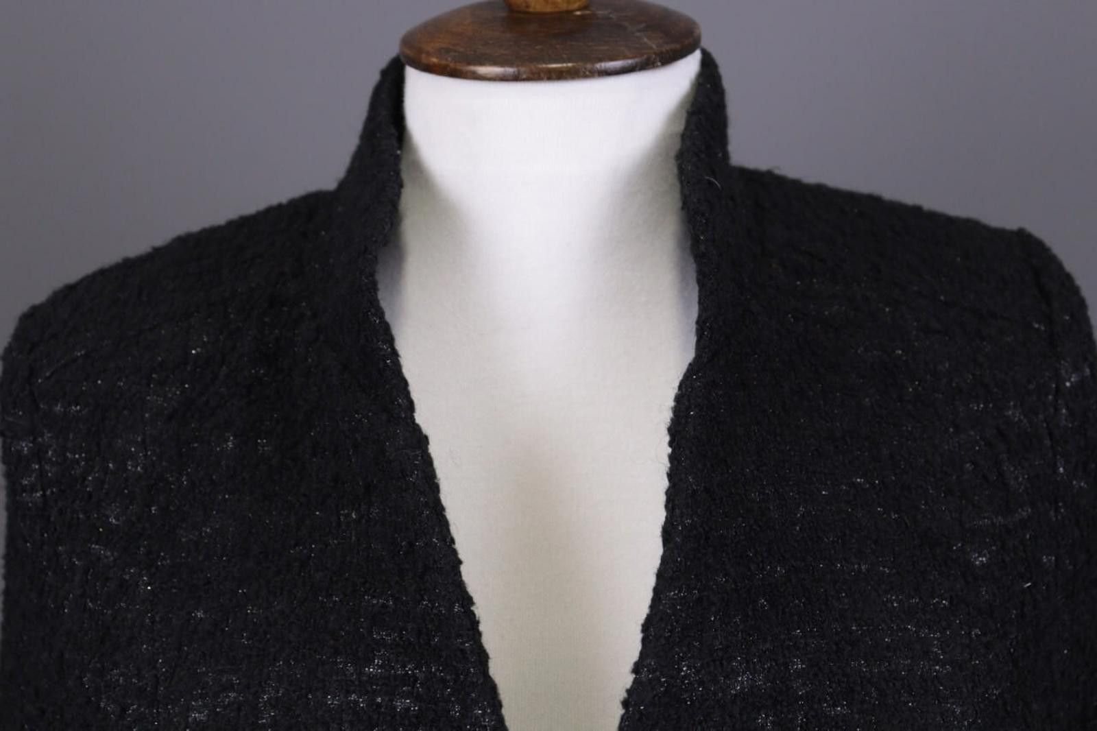 Designer Max Mara Black Baby Camelhair Business Blazer Jacket Size M / US 6-8 / IT 42-44 - 6 Thumbnail