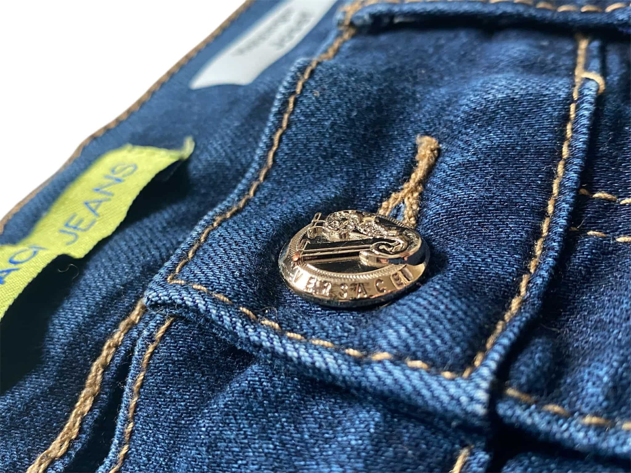 Versace Jeans Couture Versace Jeans Couture Shiny Squin Rocks Denim Panther Size 29" - 7 Thumbnail