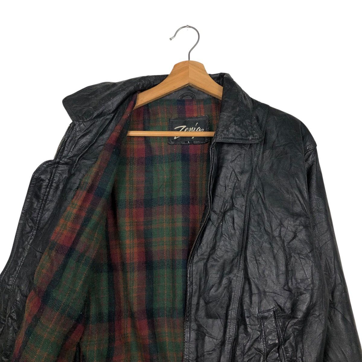 Japanese Brand × Vintage 📌Vintage Biker Leather Jacket Blanket Zania Issey Miyake Size US L / EU 52-54 / 3 - 13 Thumbnail