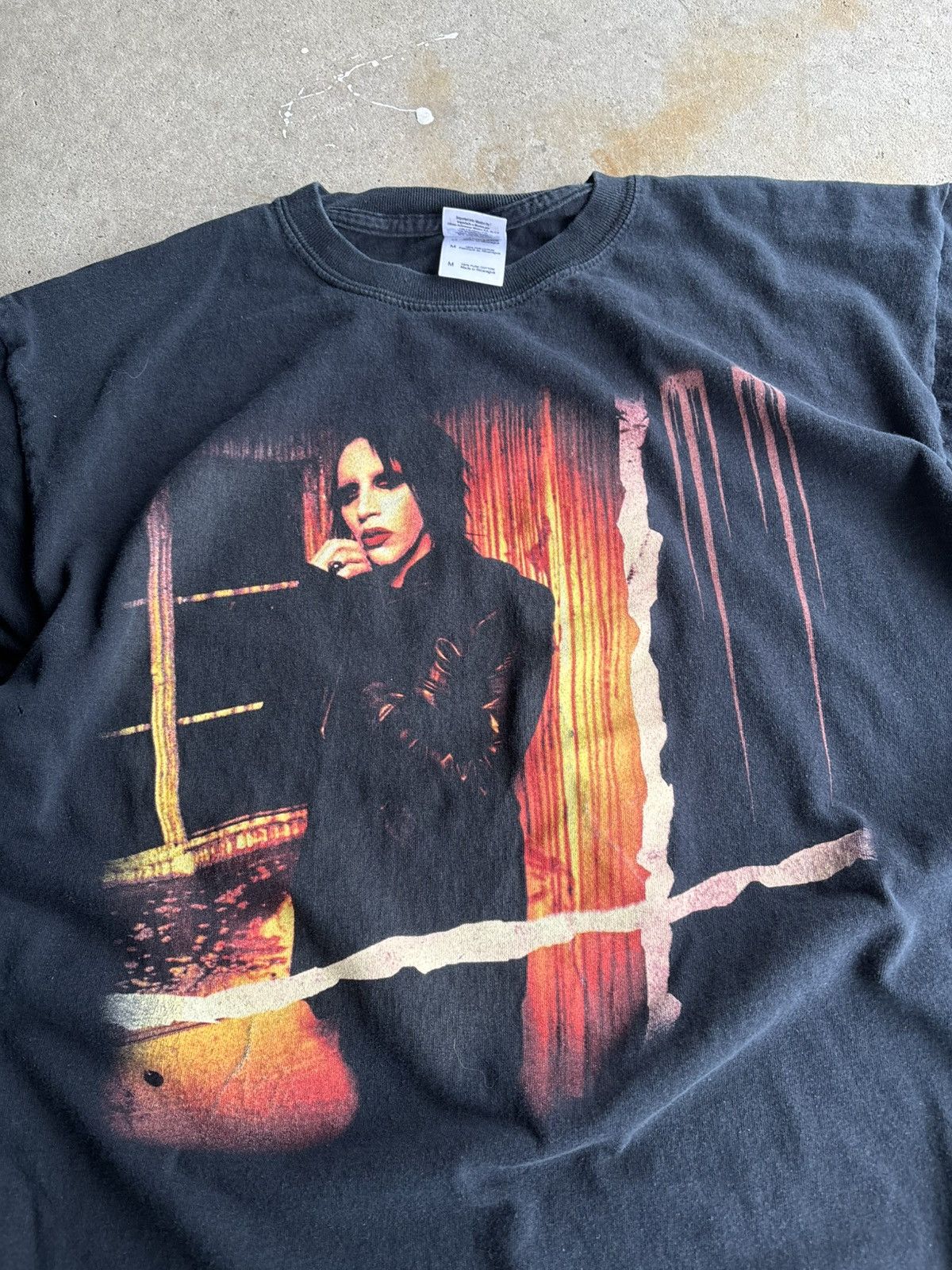 Marilyn Manson Vintage 2008 Marilyn Manson Grunge Tour Official Tee Size US M / EU 48-50 / 2 - 3 Thumbnail
