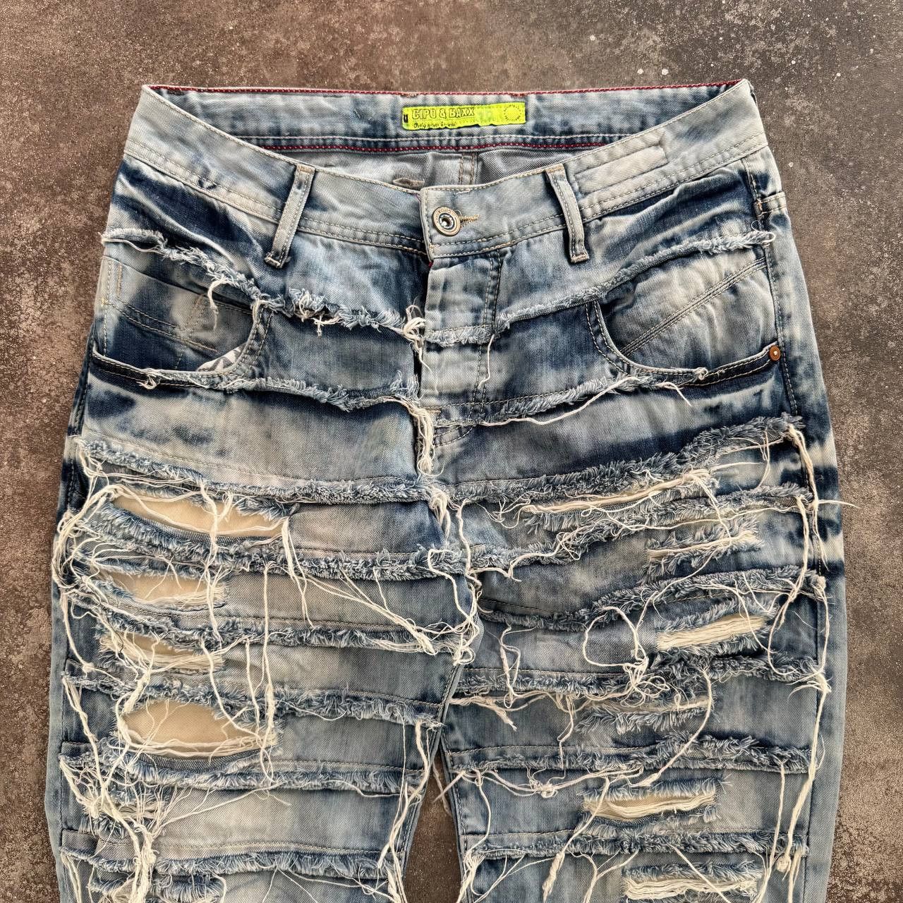 If Six Was Nine × Japanese Brand Opium Y2K Cipo & Baxx Unisex Distressed Jeans Size US 30 / EU 46 - 4 Thumbnail