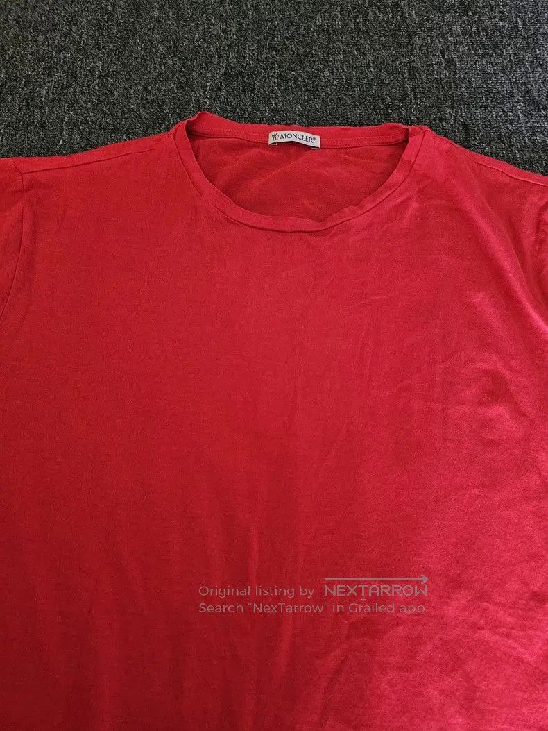 Moncler Moncler Men's Red Short Sleeve T. Size US L / EU 52-54 / 3 - 2 Thumbnail