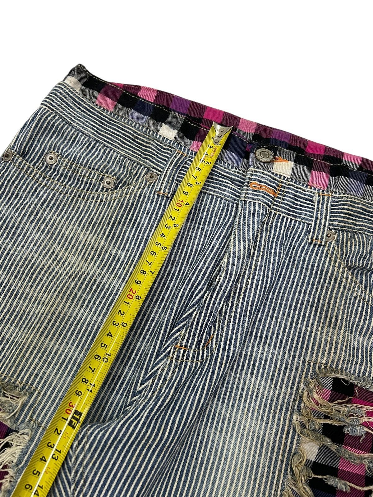 Japanese Brand Japanese Hickory Denim With Punk Motifs Lining Distressed Size US 36 / EU 52 - 15 Thumbnail