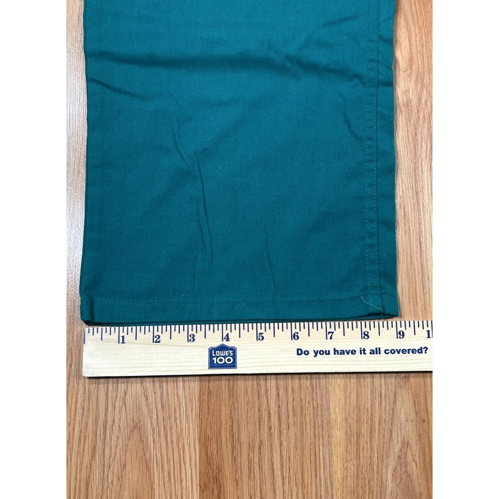 Hunter Unbranded Unisex Style UZ13151B Solid Hunter Green Cotton Blend Scrub Pants Nursing Size L Size US 33 - 7 Thumbnail
