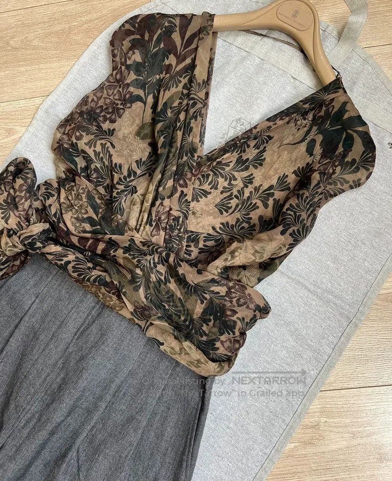 Brunello Cucinelli Brunello Cucinelli Printed Jumpsuit Size M / US 6-8 / IT 42-44 - 2 Thumbnail