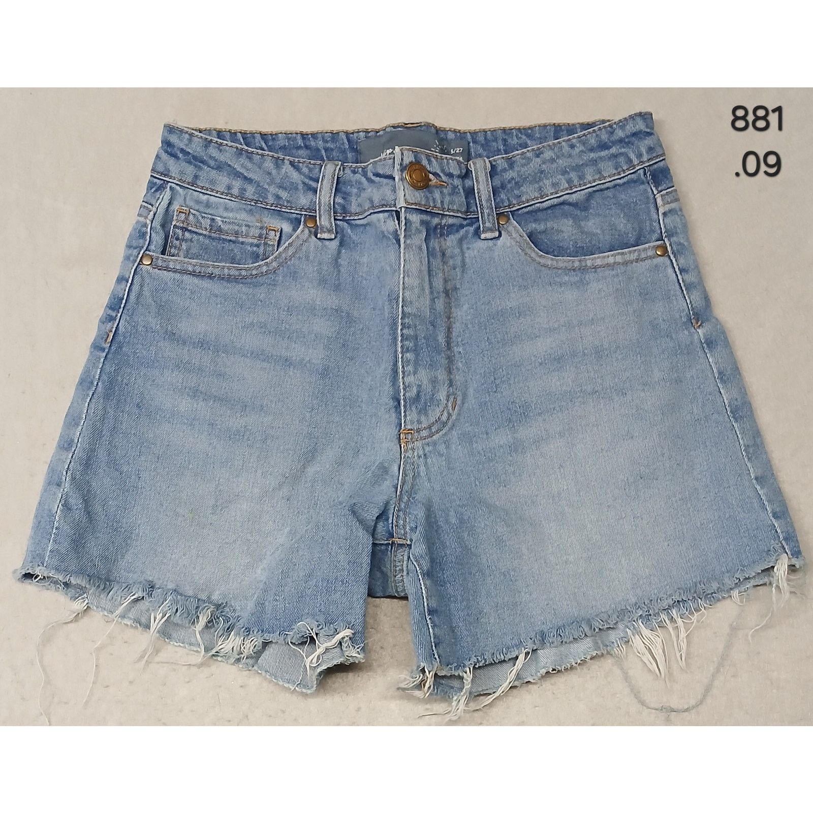 Other Indigo Rising (5/27) Women's Cut Off Blue Denim Shorts Size 26" / US 2 / IT 38 - 1 Thumbnail