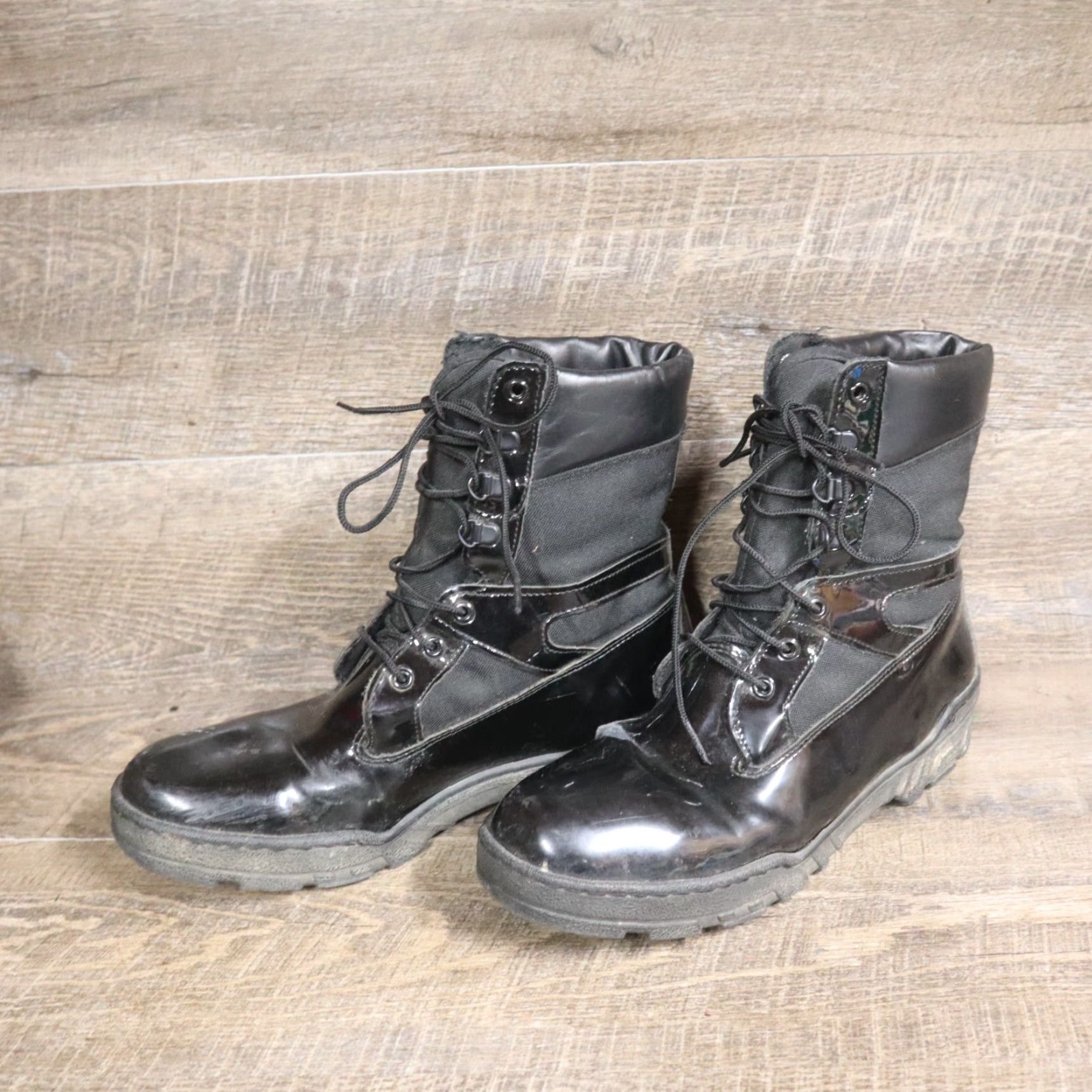 Thorogood Thorogood Boots 8" Police Security Work Boot Men's 11 Black Cordura Rubber ASTM Safety Vibram Enforcer Shank Lace Up Boots Size US 11 / EU 44 - 2 Thumbnail