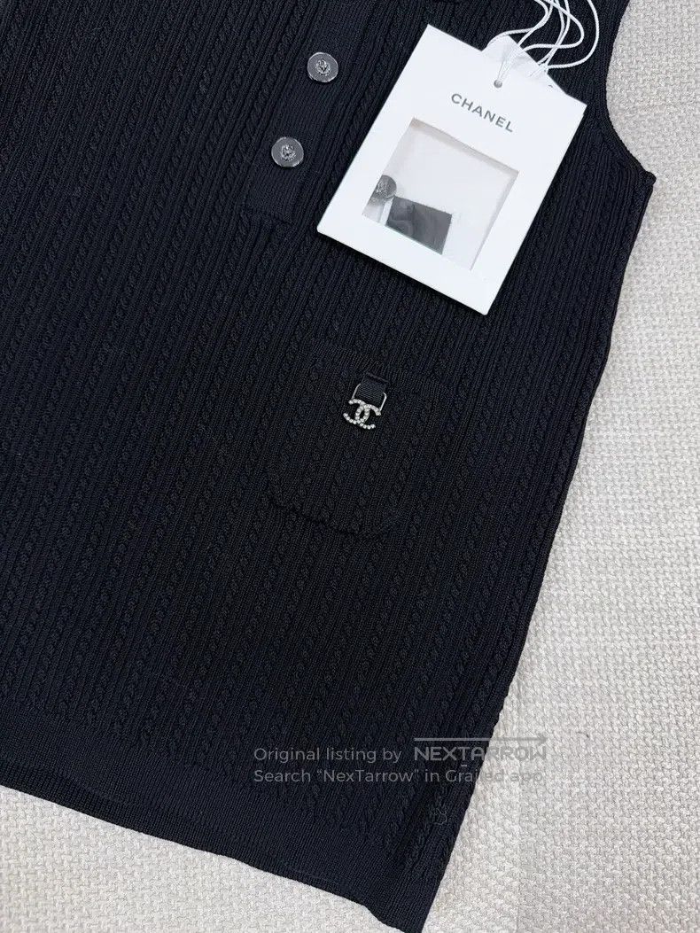 Chanel Chanel 22p black knitted suspenders Size XS / US 0-2 / IT 36-38 - 4 Thumbnail