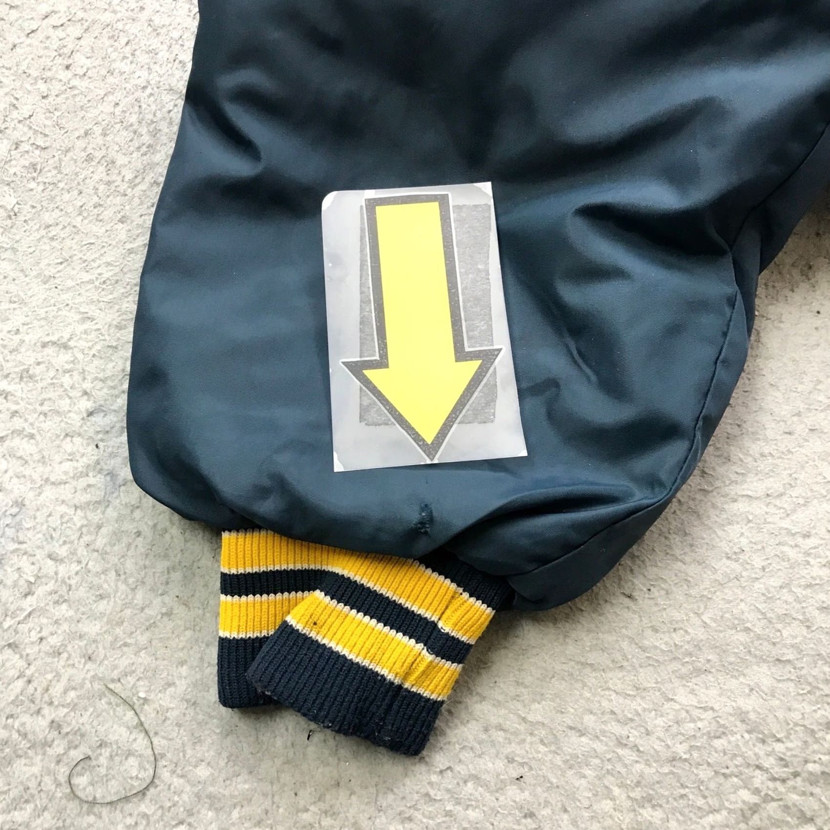 Dunbrooke VINTAGE Dunbrooke Bloomfield FMBA 19 Bomber Jacket Mens Large Navy Yellow Full Zip Pockets Size US L / EU 52-54 / 3 - 7 Thumbnail