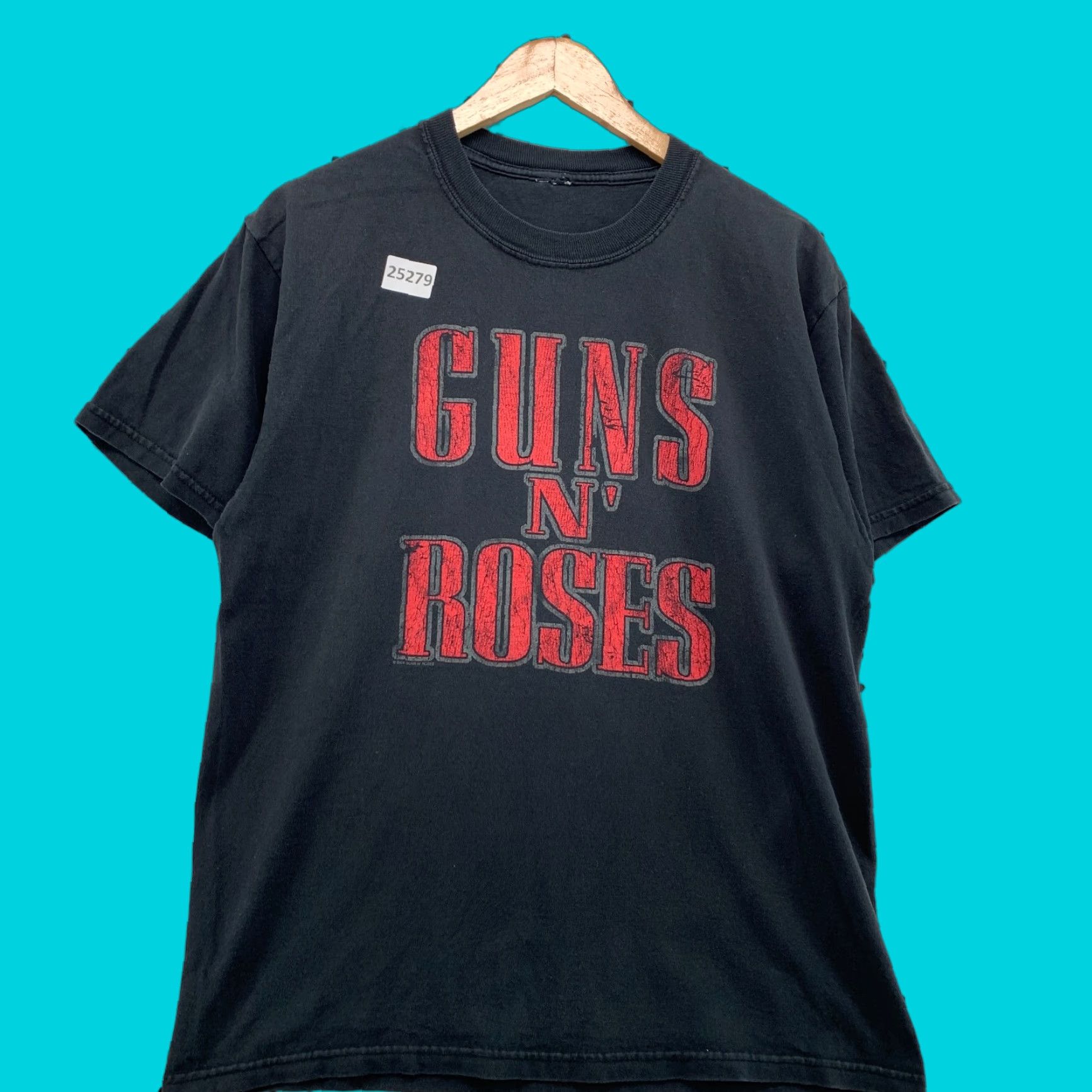 Spell VINTAGE Guns N' Roses Shirt Black Spell Out Graphic Band Tee Adult L Music Mens Size US L / EU 52-54 / 3 - 1 Thumbnail