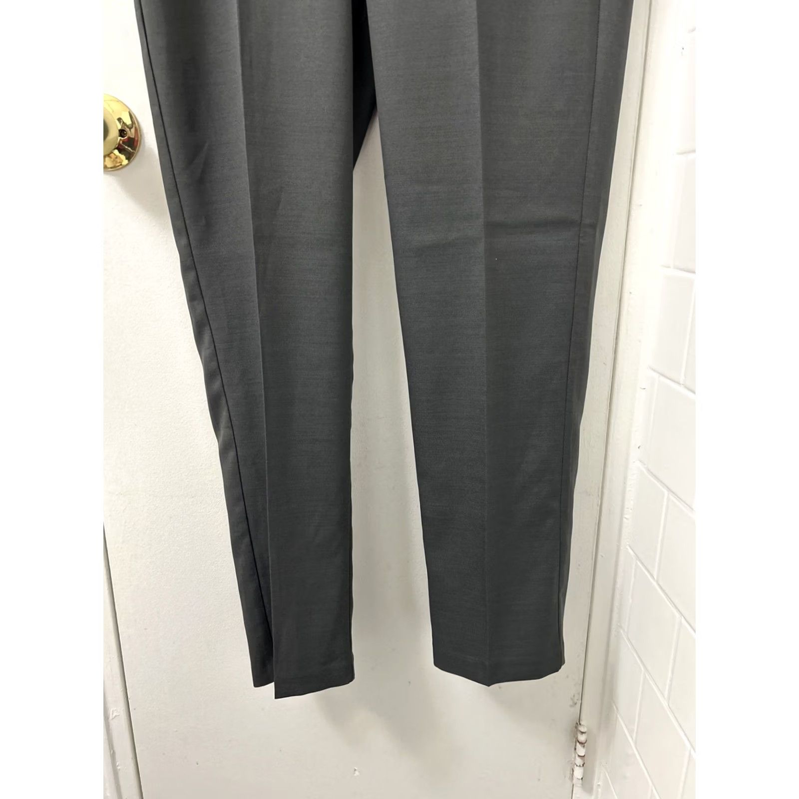 Kenneth Cole Kenneth Cole Reaction Pants Mens Sz 36x32 Gray Stretch Slim Fit YKK Flat Front Size US 36 / EU 52 - 3 Thumbnail