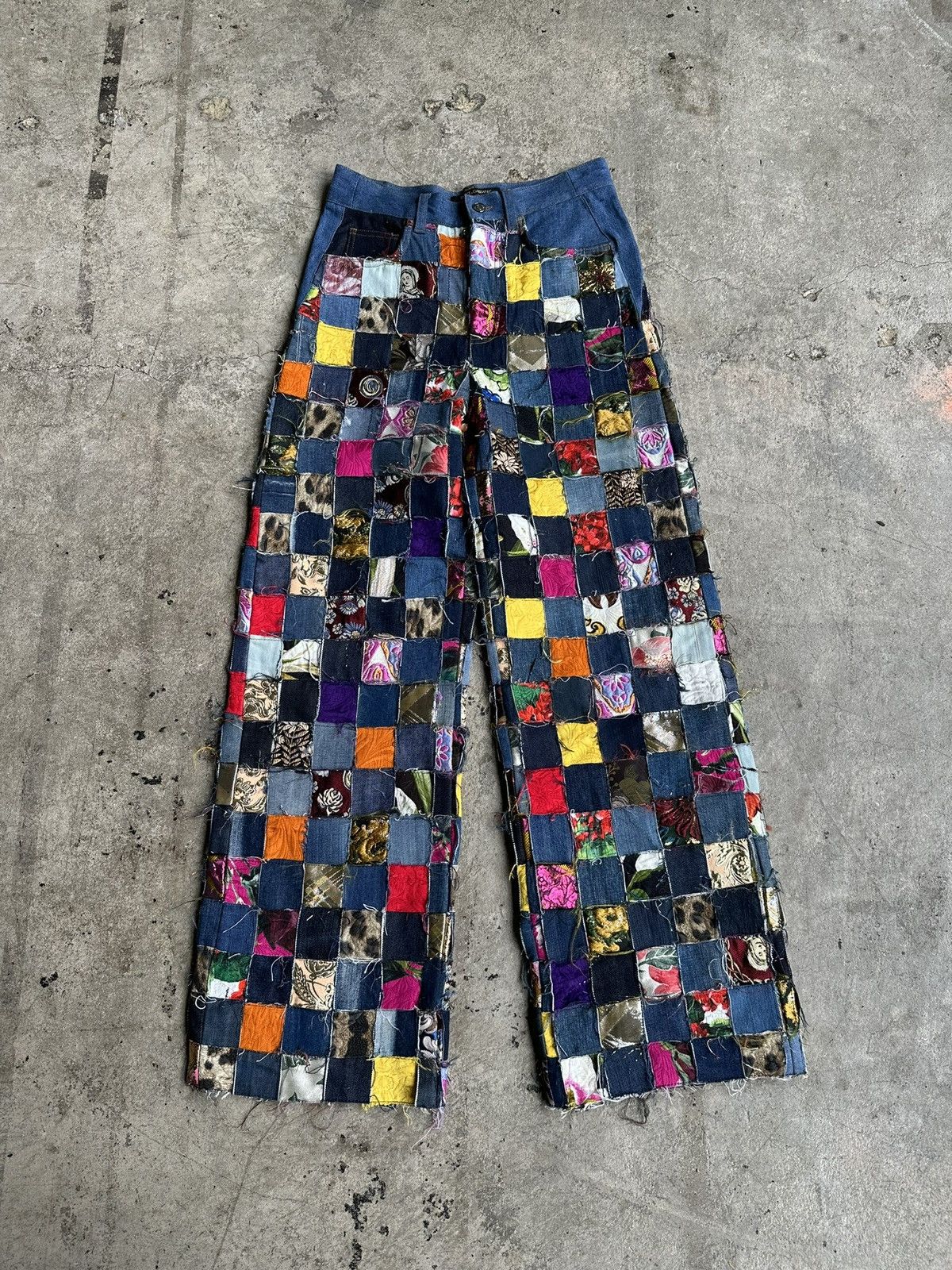 Dolce & Gabbana Patchwork rare exotic denim early 2000’s Size US 30 / EU 46 - 1 Thumbnail