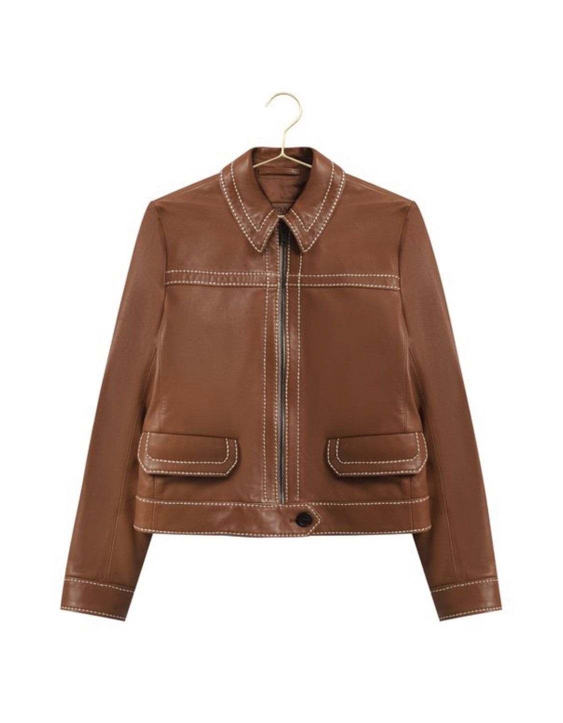 モダン♪◇Leather フーディー ジャケット◇PRADA bcc95b019c5fadf0be34dc13632cae