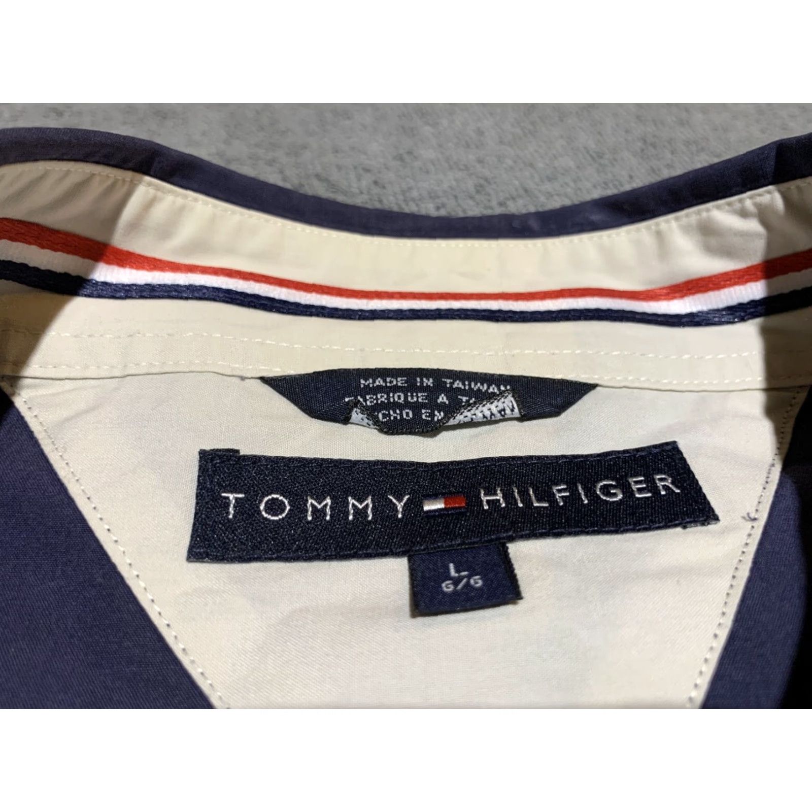 Tommy Hilfiger TOMMY HILFIGER Flags Button-Down Short Sleeve Shirt Large Multicolor Mens Size US L / EU 52-54 / 3 - 5 Thumbnail