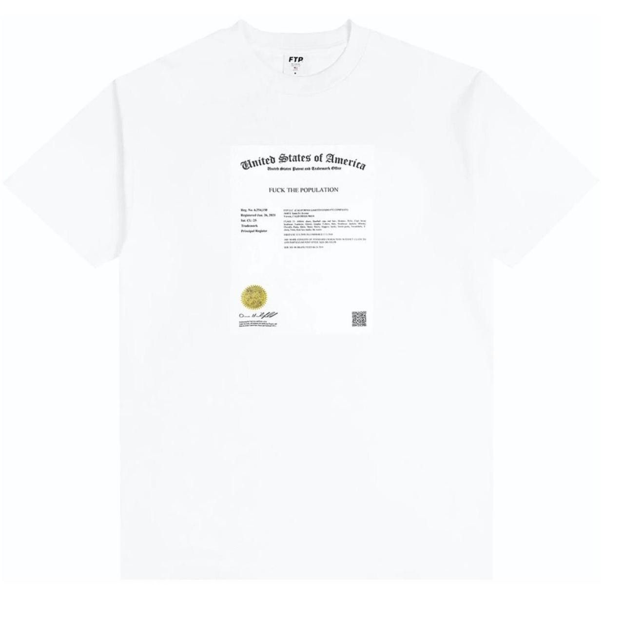 Fuck The Population FTP Trademark Tee Size US XL / EU 56 / 4 - 1 Thumbnail