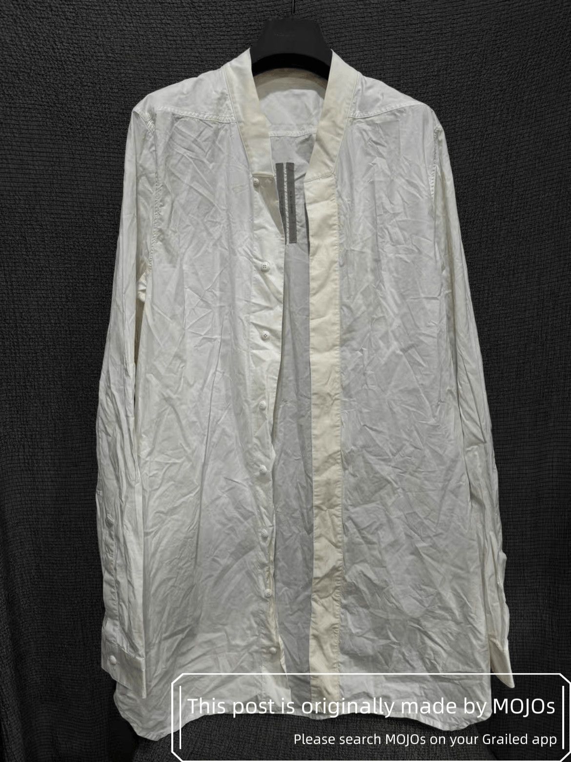 Rick Owens Rick Owens 15AW Mainline Neckless Shirt Size US L / EU 52-54 / 3 - 1 Thumbnail