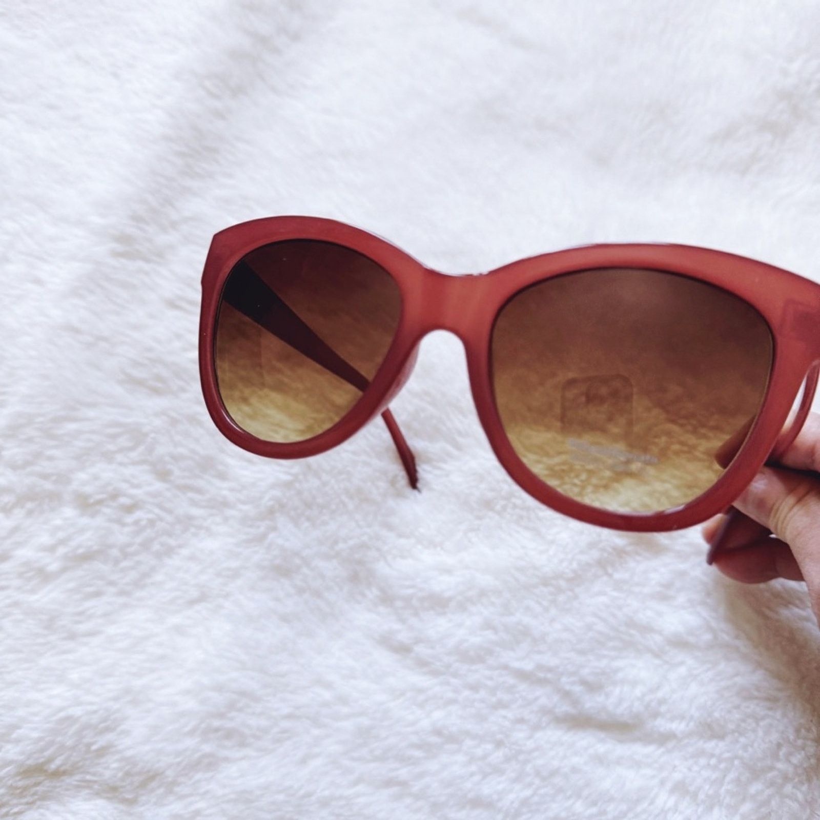 Other Mina Burgundy Brown Chic Sunglasses Size ONE SIZE - 3 Thumbnail