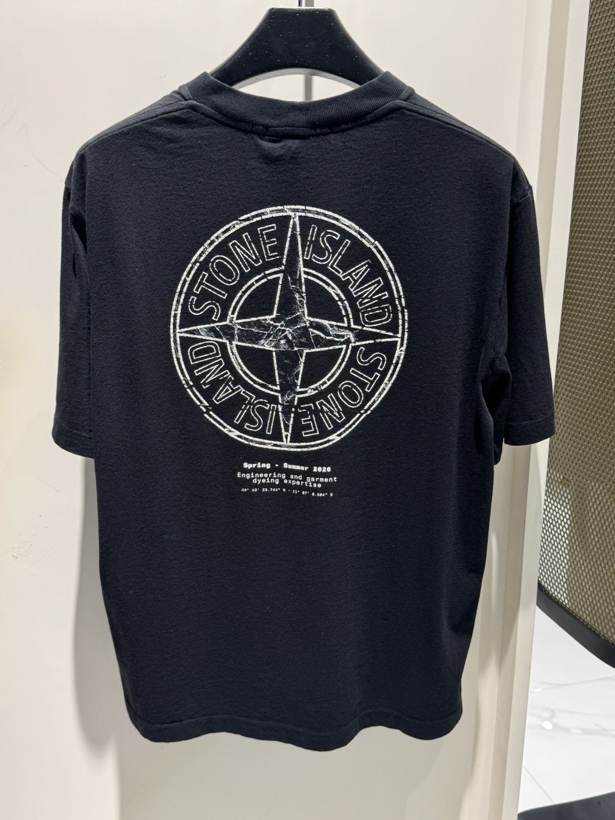 Stone Island NWT ‘stone’ Print Jersey T-Shirt - BLACK, M Size US M / EU 48-50 / 2 - 2 Thumbnail