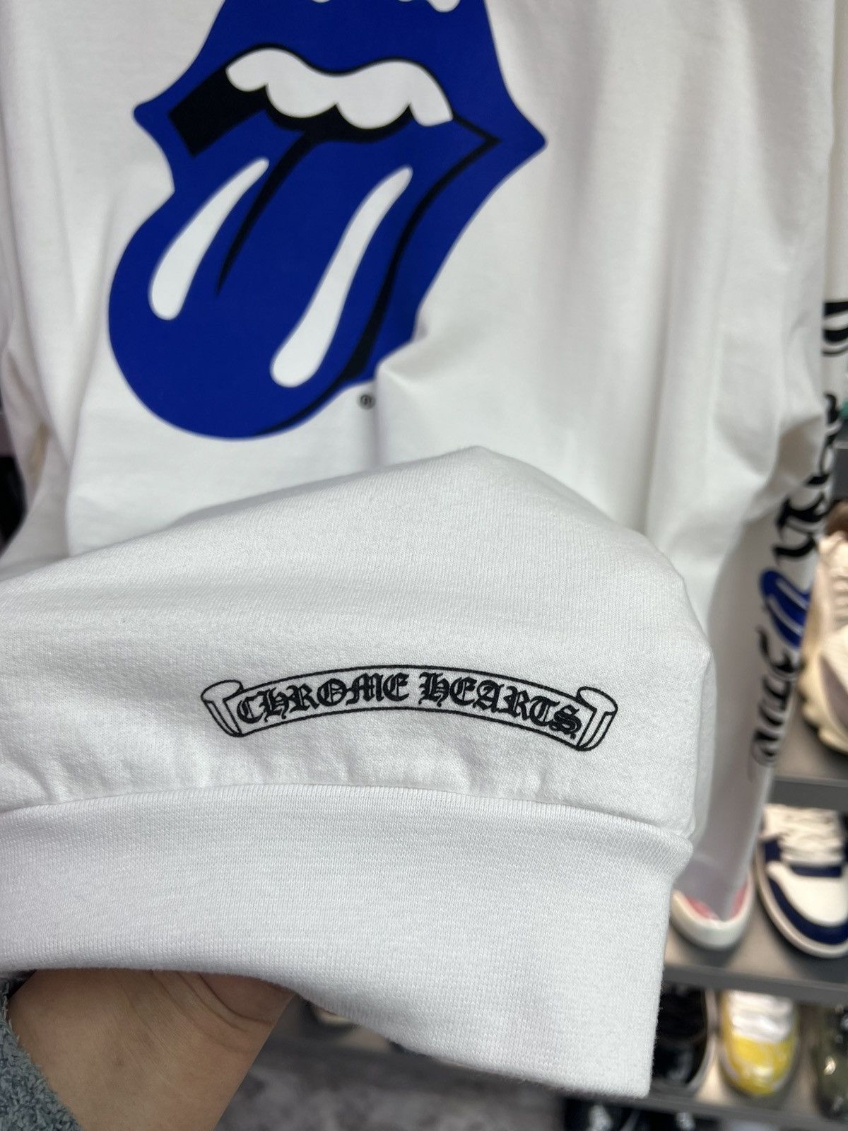 Chrome Hearts Chrome Hearts White Rolling Stone Hoodie Size US S / EU 44-46 / 1 - 7 Thumbnail