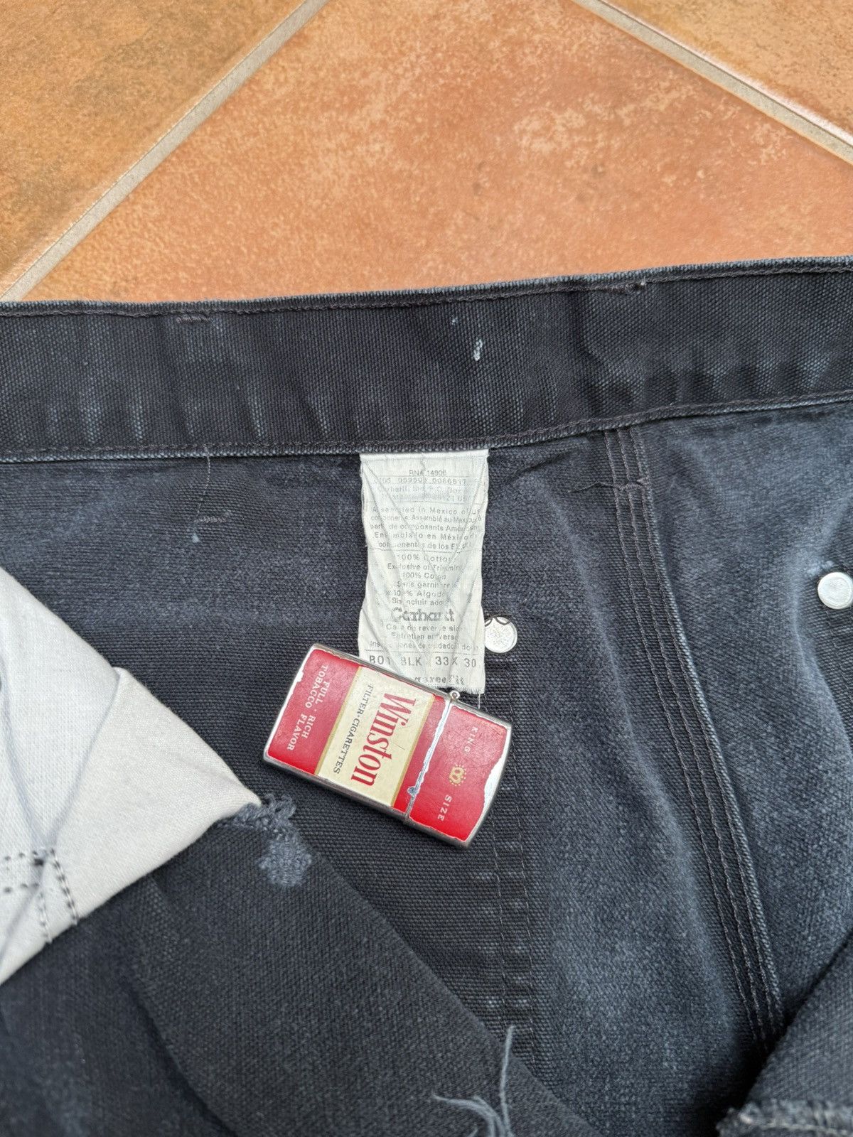 Carhartt Vintage Faded and Distressed Carhartt Double Knees Size US 33 - 9 Thumbnail