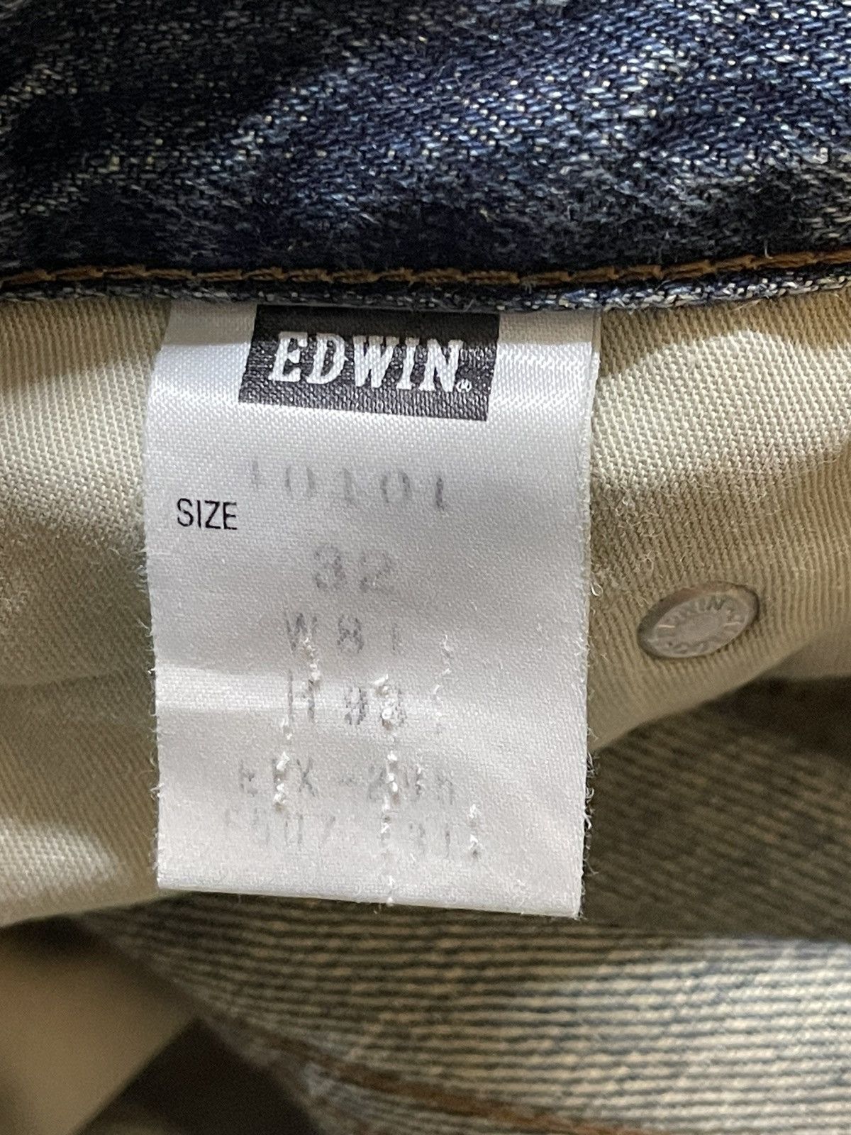 Edwin Vintage Edwin 401 Blue Wash Faded Style Wide Leg Jeans Size US 32 / EU 48 - 10 Thumbnail