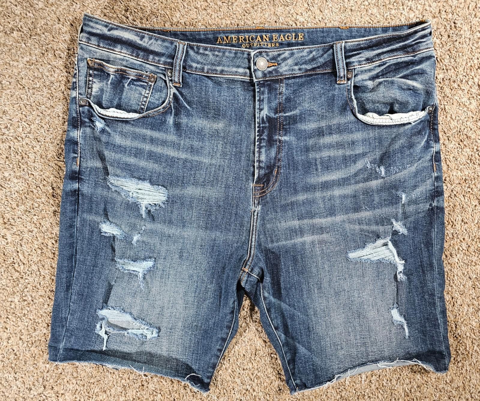 American Eagle Outfitters American Eagle Destroyed Cutoff Jeans Size 42 Size 42" / US 20 - 1 Thumbnail