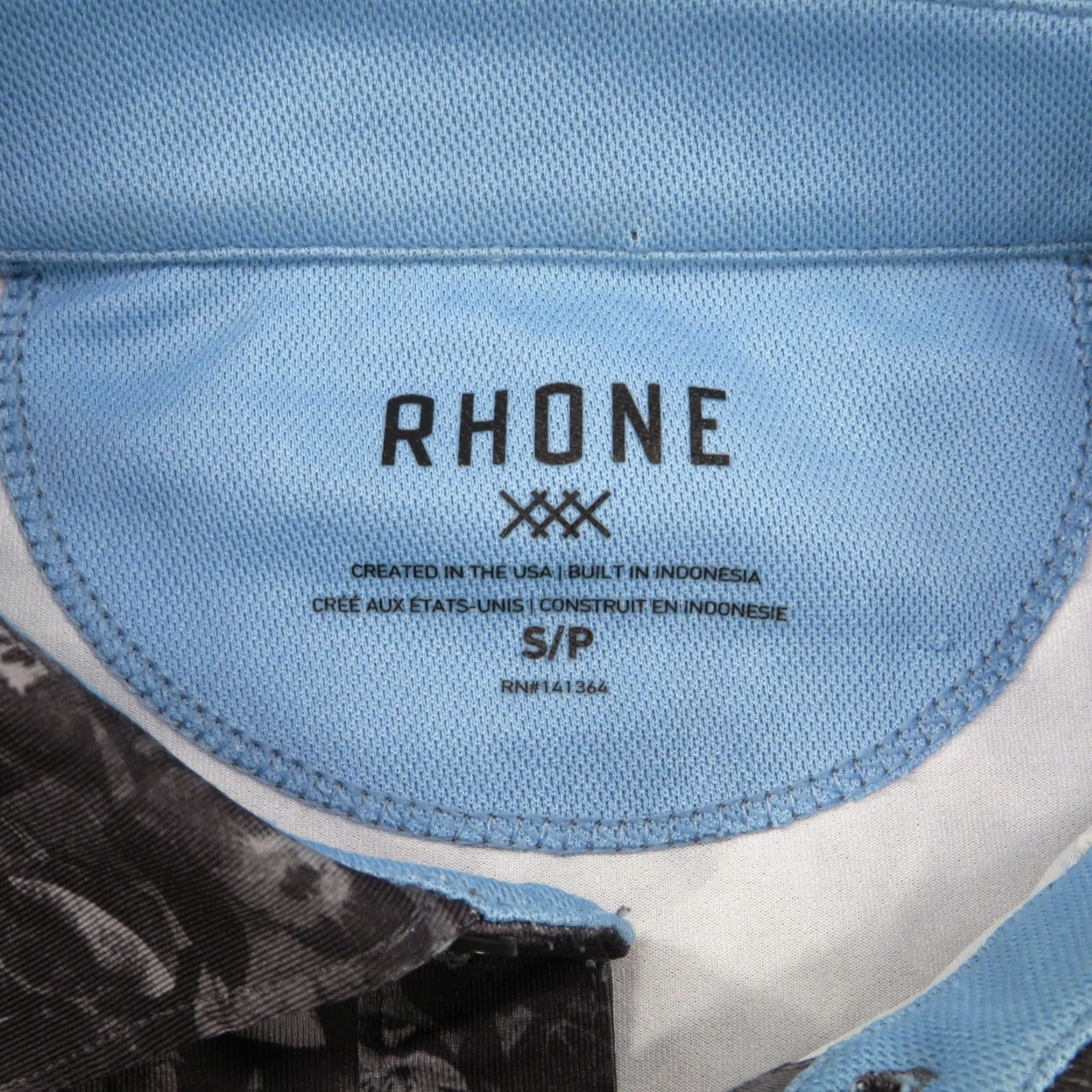 Rhone Rhone Polo Shirt Small Mens Camo Floral Print Performance Golf Stretch Breathable Moisture Wicking Size US S / EU 44-46 / 1 - 5 Thumbnail