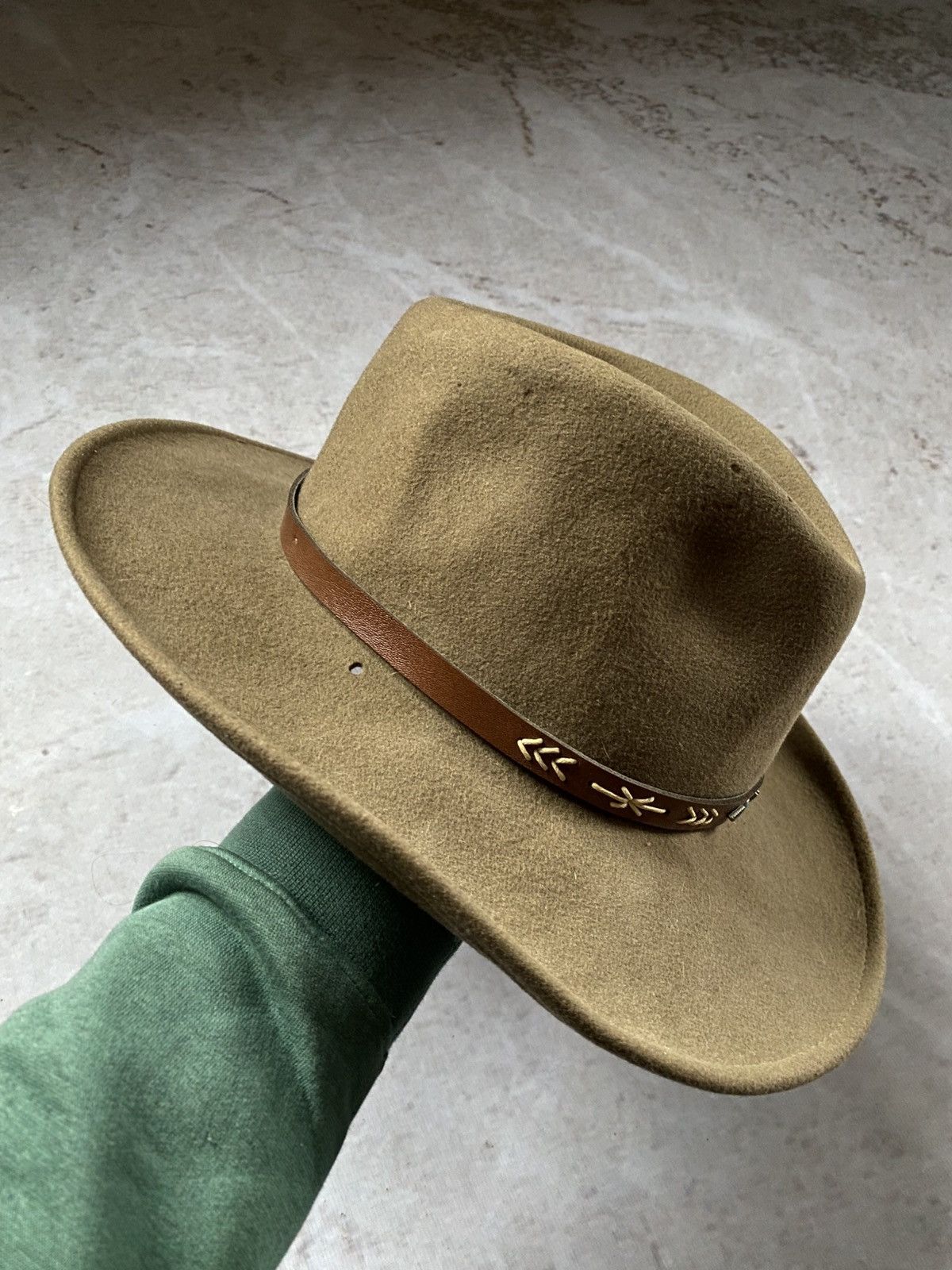 Cowboy Equipment × Stetson Stetson Santa Fé Crushable Wool Outdoor Vintage Hat Men's Size 44 - 2 Thumbnail