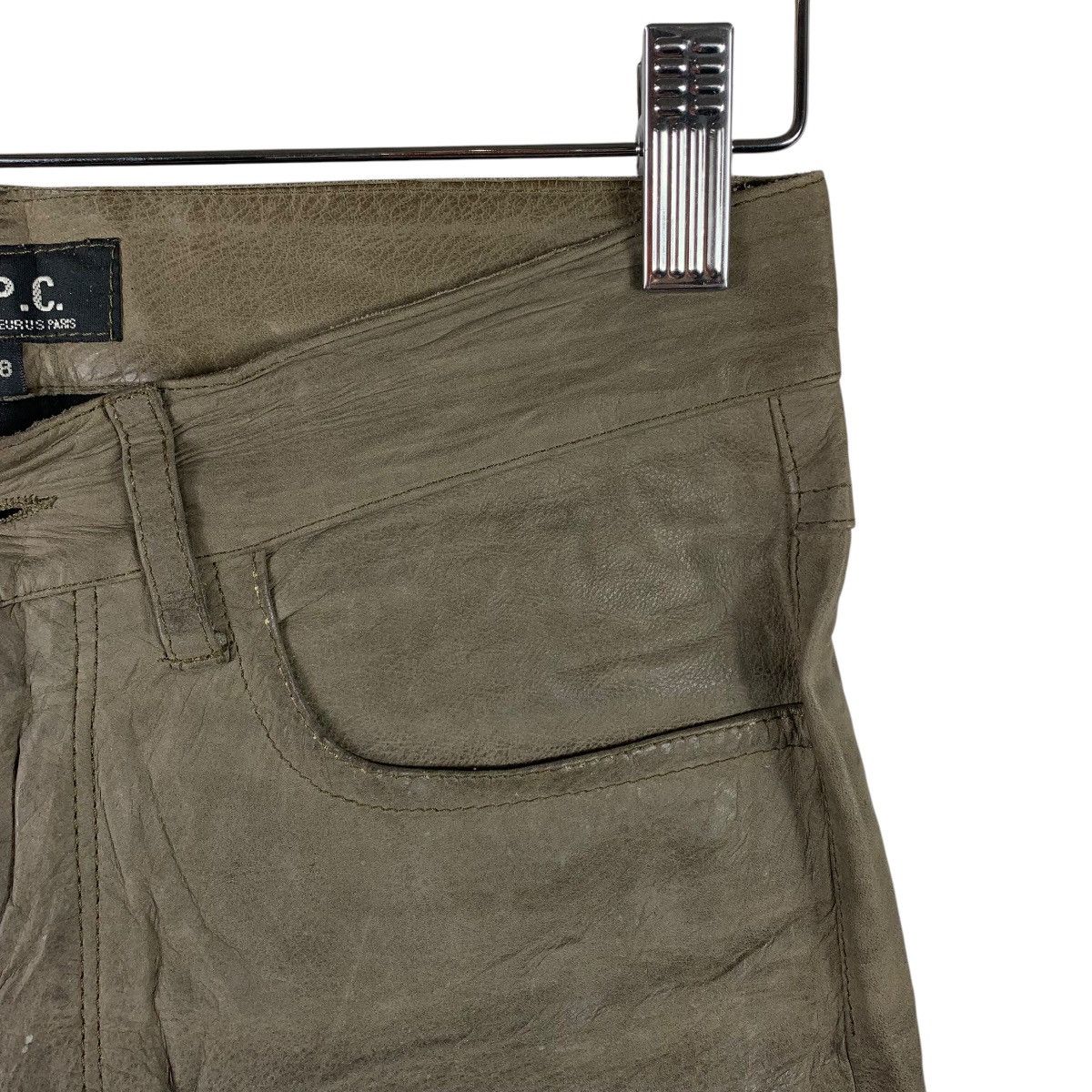 A.P.C. × Japanese Brand A.P.C rue de flearus paris leather jeans Size US 28 / EU 44 - 9 Thumbnail