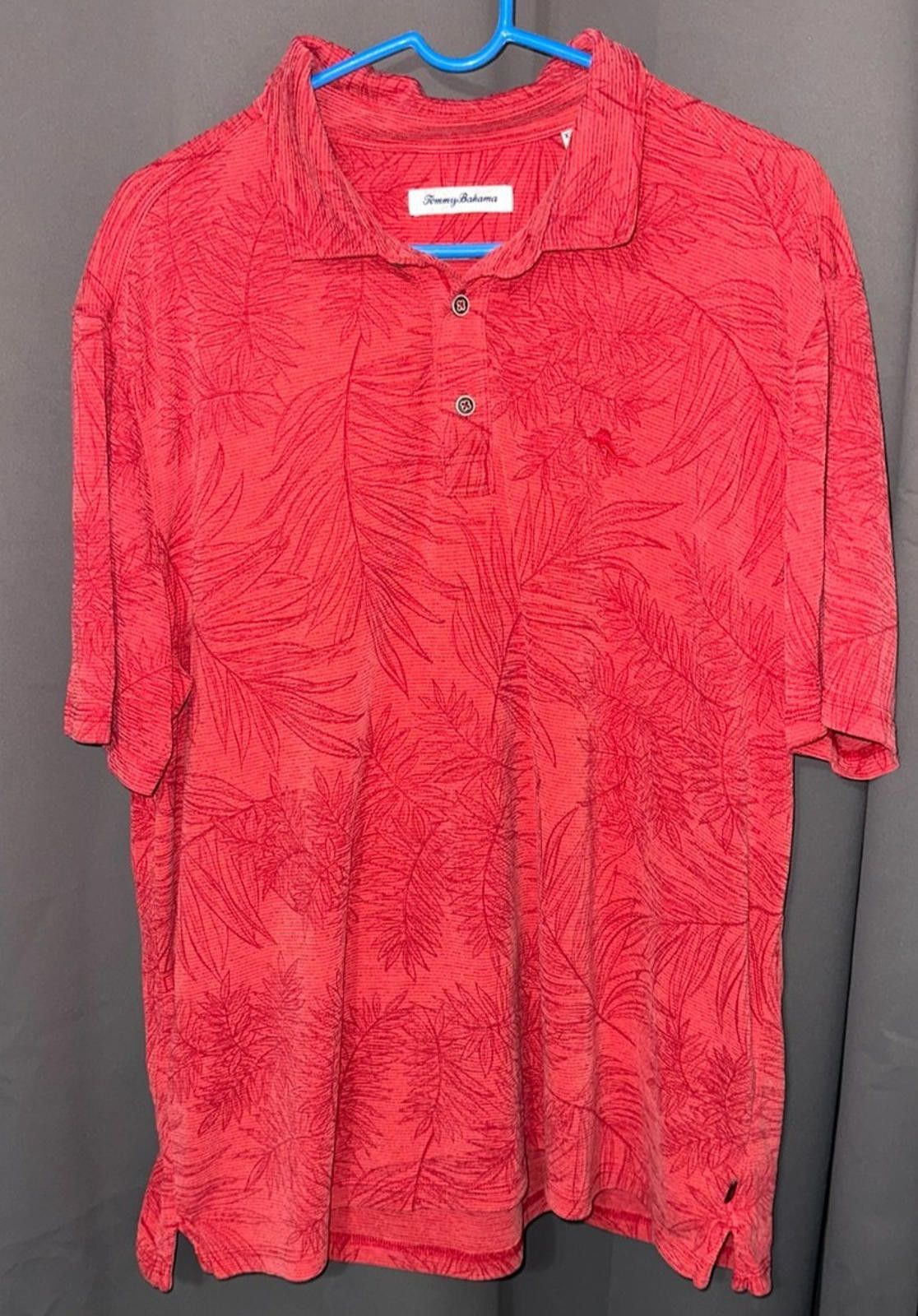 Tommy Bahama 🌴 Tommy Bahama Red Leaf Polo (XXL) Size US XXL / EU 58 / 5 - 1 Thumbnail