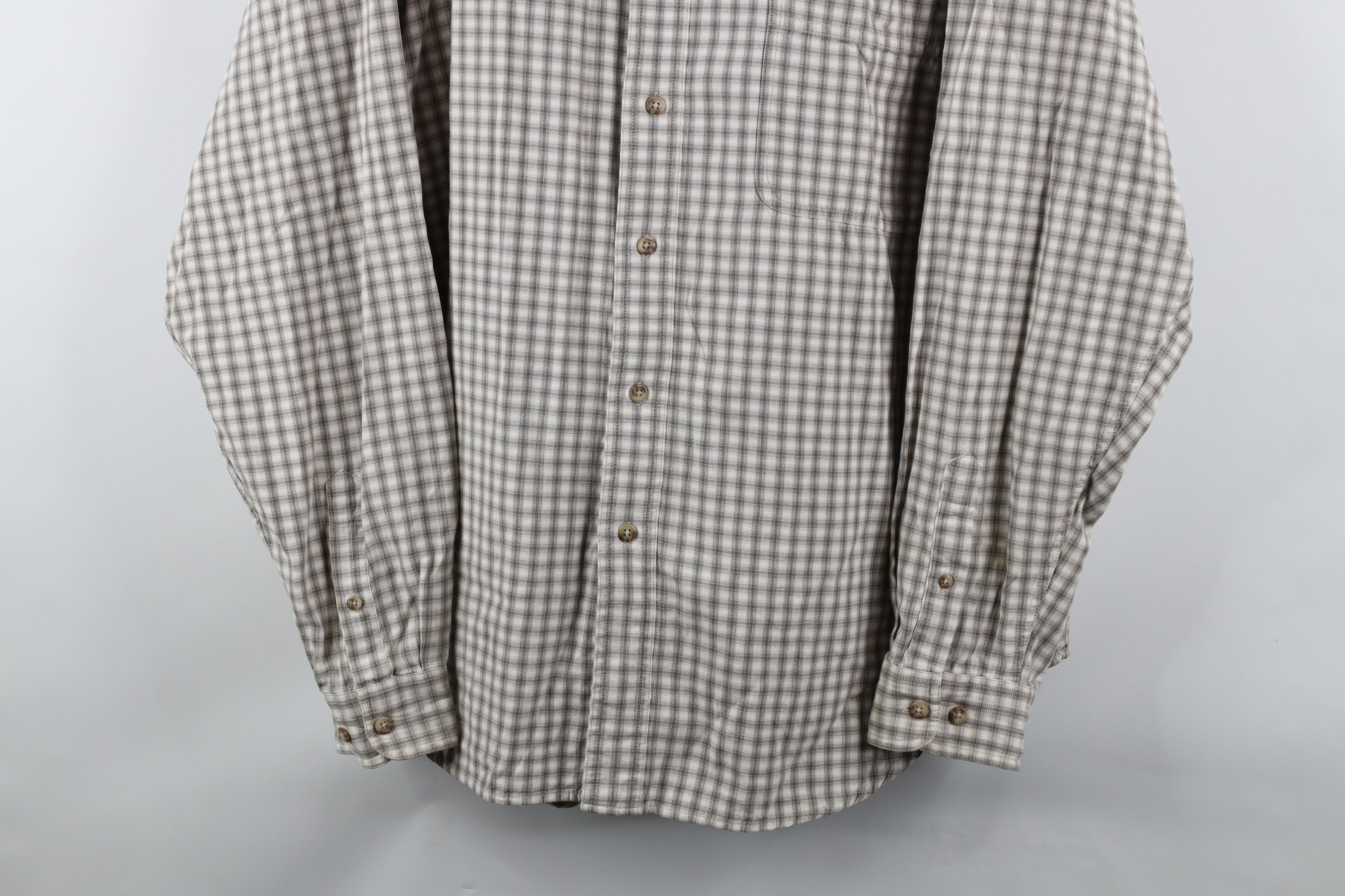 Eddie Bauer × Vintage Vintage 90s Eddie Bauer Collared Button Down Shirt Plaid Size US XL / EU 56 / 4 - 3 Thumbnail