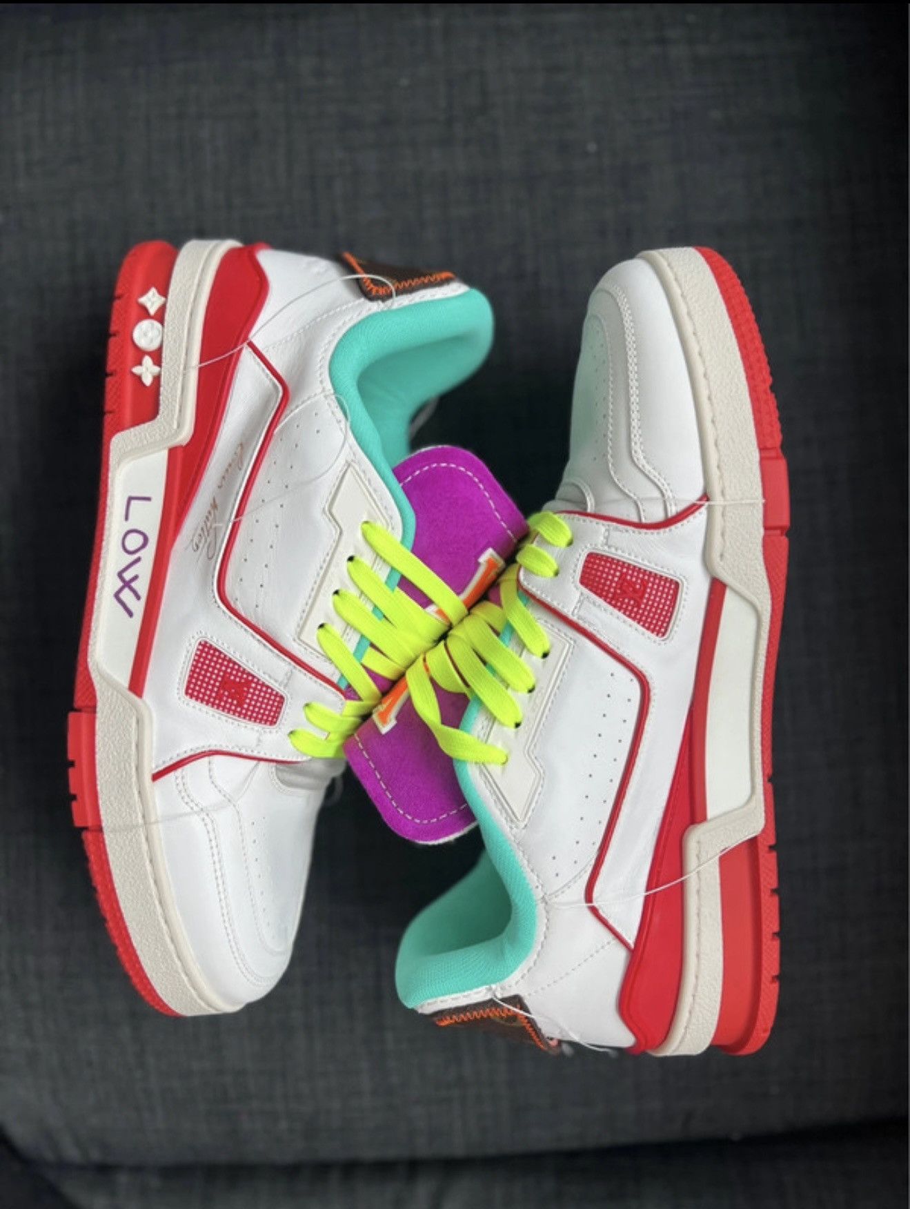 Louis Vuitton Louis Vuitton Trainer Upcycling edition 2023 - 155 copies Size US 9 / EU 42 - 1 Thumbnail