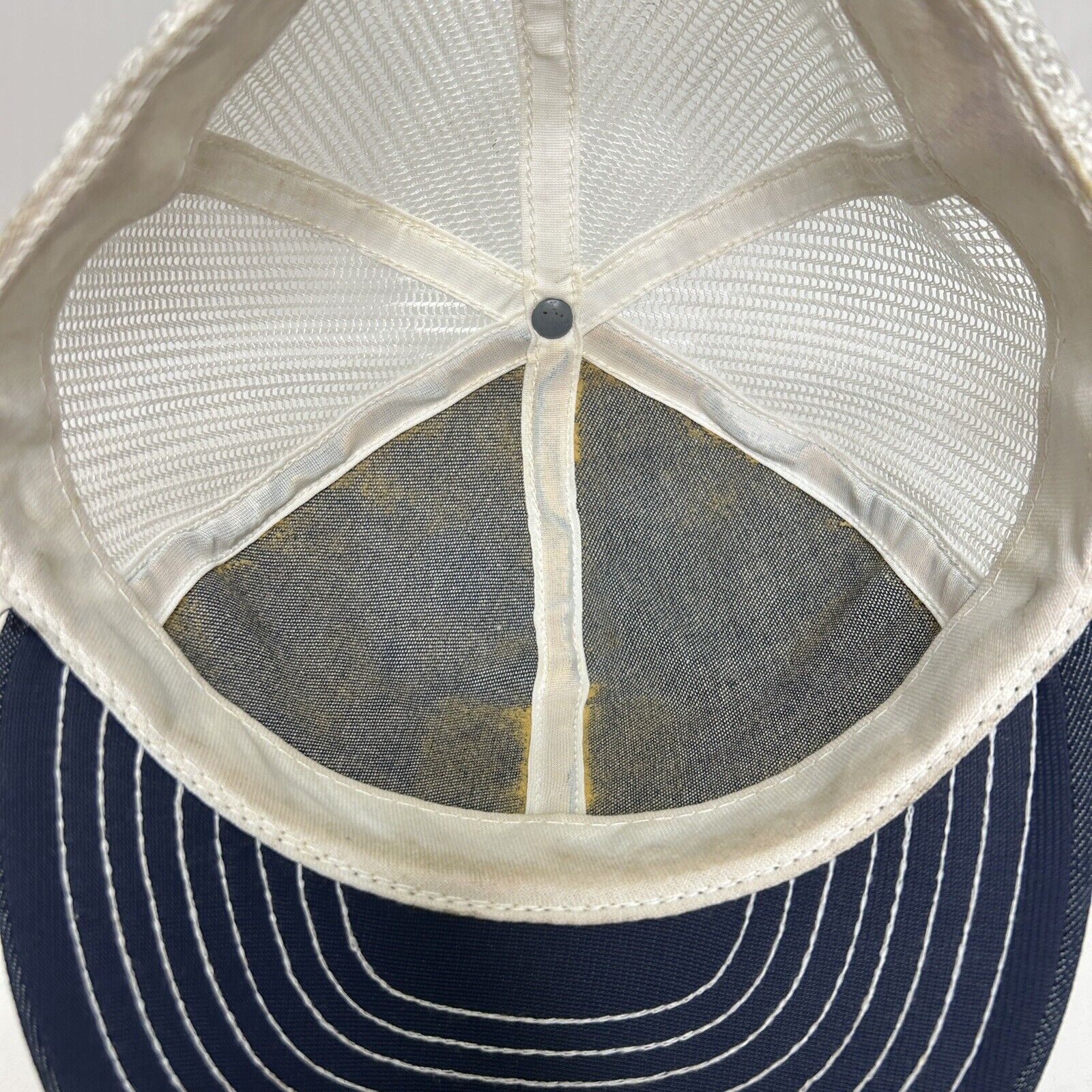 Vintage Vintage John Deere Denim Mesh Trucker Snapback Hat 2024 Size ONE SIZE - 6 Thumbnail