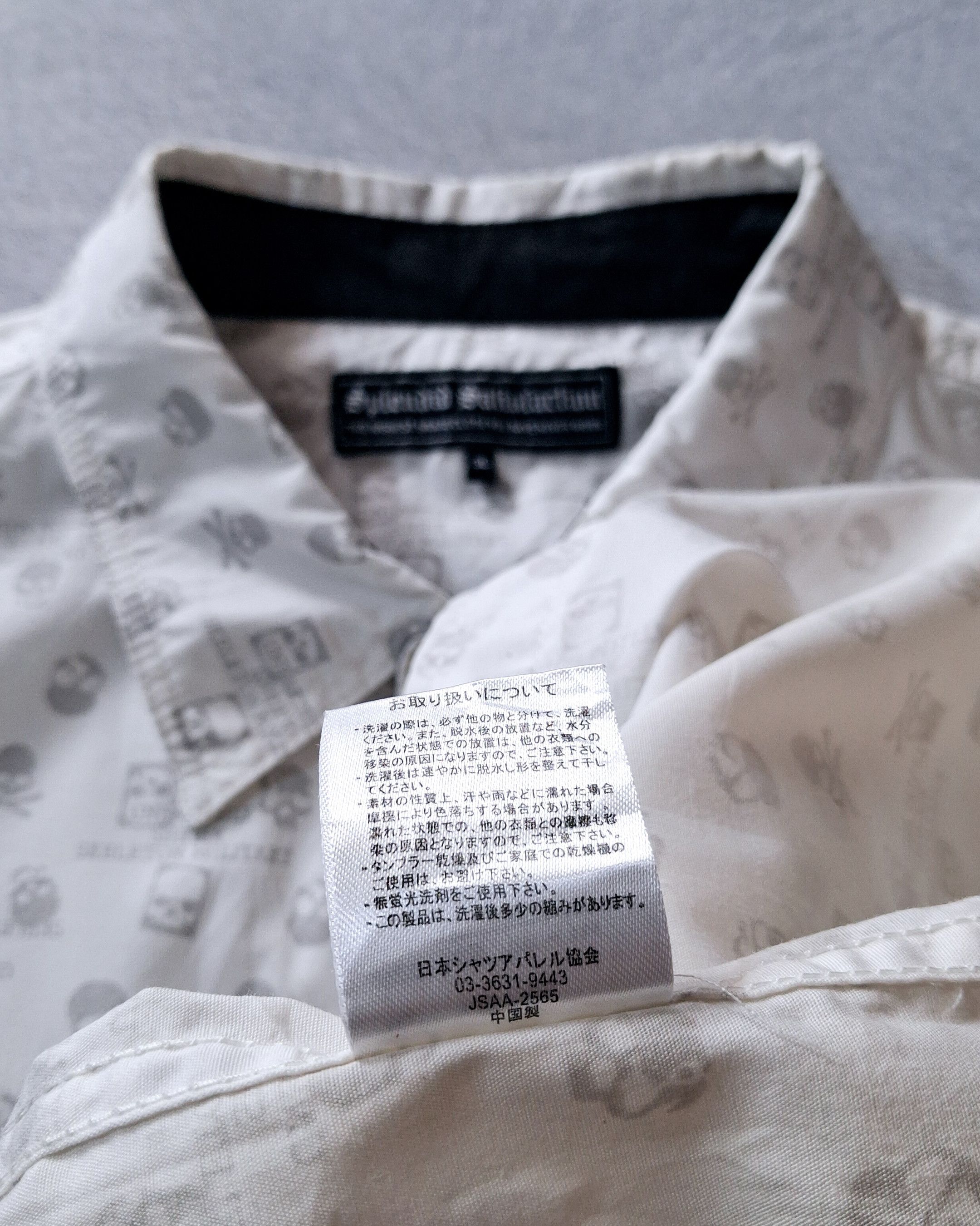 Japanese Brand SPLENDID SATISFACTION AOP SKULL SS SHIRT Size US XL / EU 56 / 4 - 9 Thumbnail