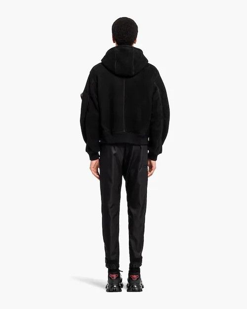 Prada o1mt1gz0724 Shearling Bomber Jacket in Black Size US S / EU 44-46 / 1 - 4 Thumbnail