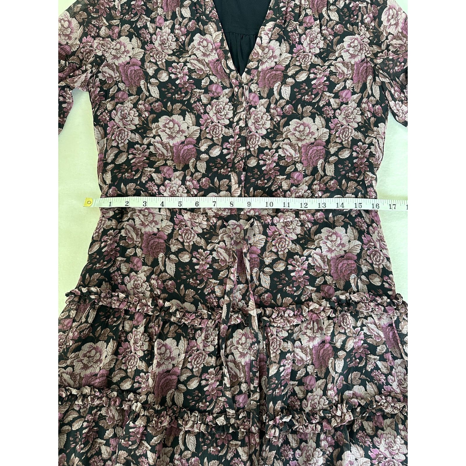 Paige Paige Fernanda Silk Minidress Purple Floral Spring Size XS Size XS / US 0-2 / IT 36-38 - 5 Thumbnail