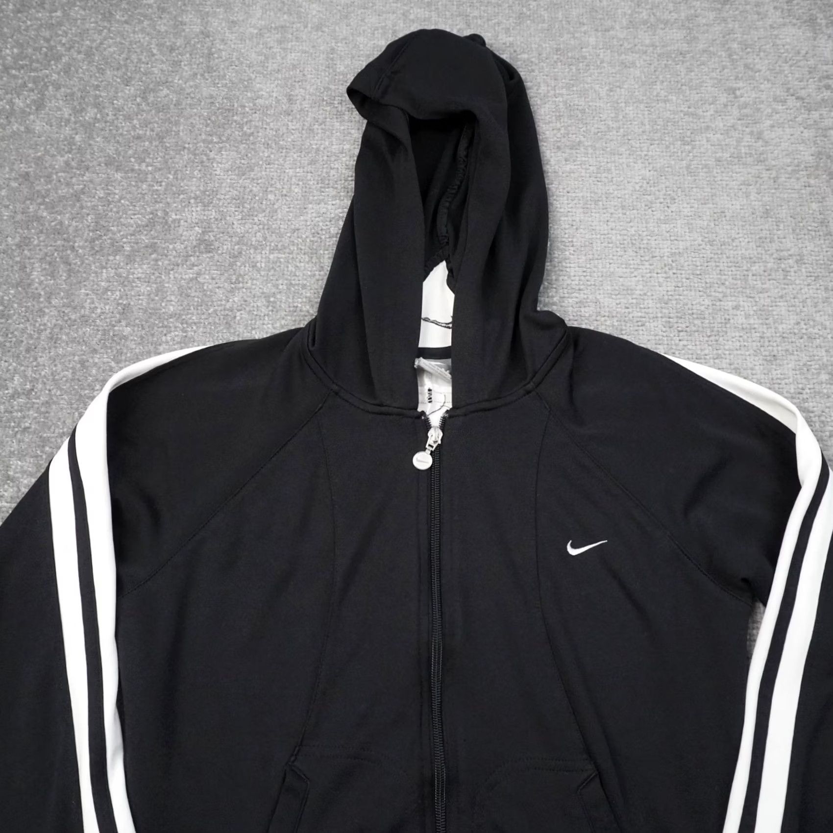 Nike Nike Full Zip Womens Medium Black Long Sleeve Hooded Jacket Size M / US 6-8 / IT 42-44 - 5 Thumbnail