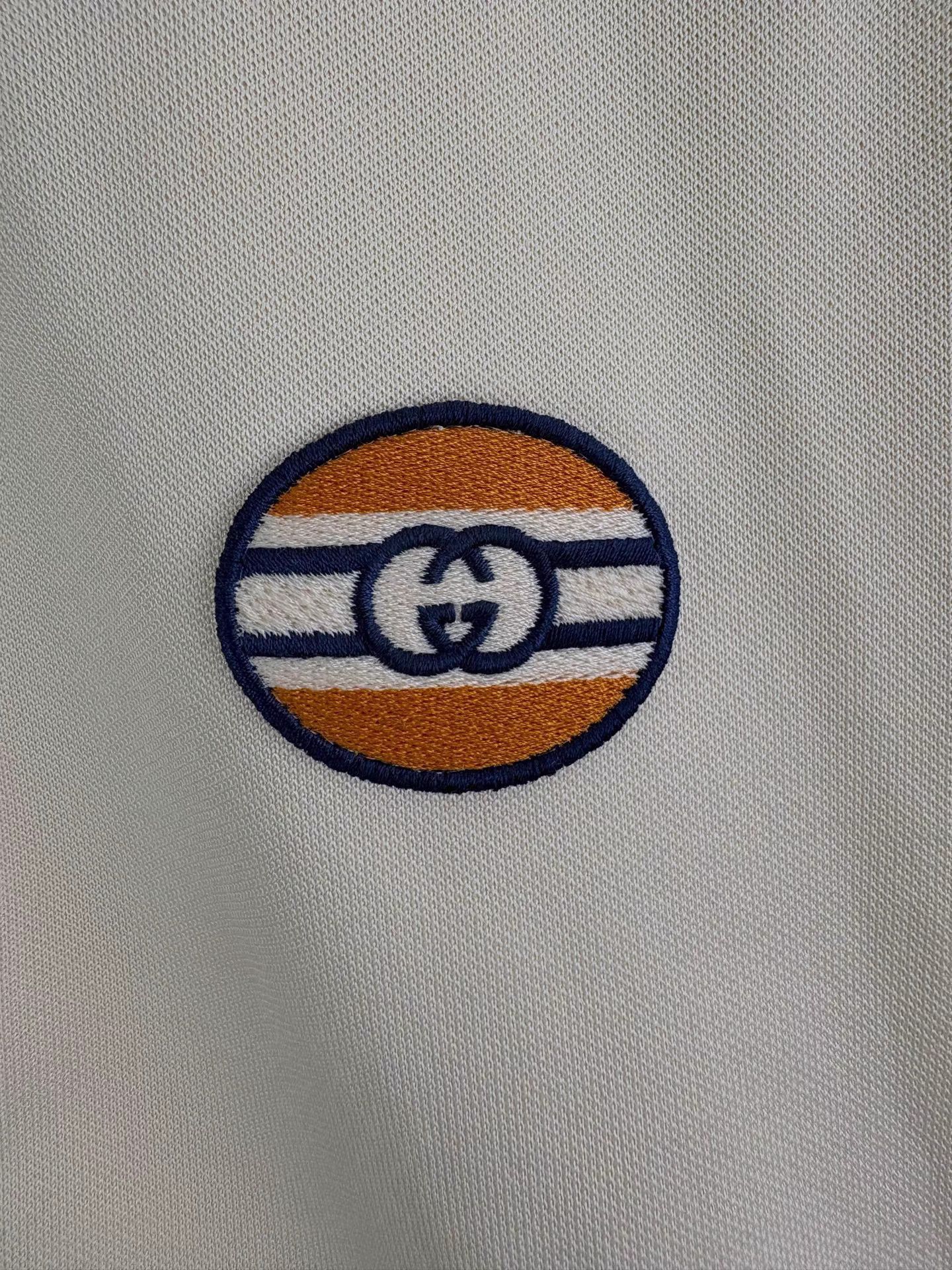 Gucci GUCCI White & Blue Color Block Zip Jacket Size US S / EU 44-46 / 1 - 3 Thumbnail