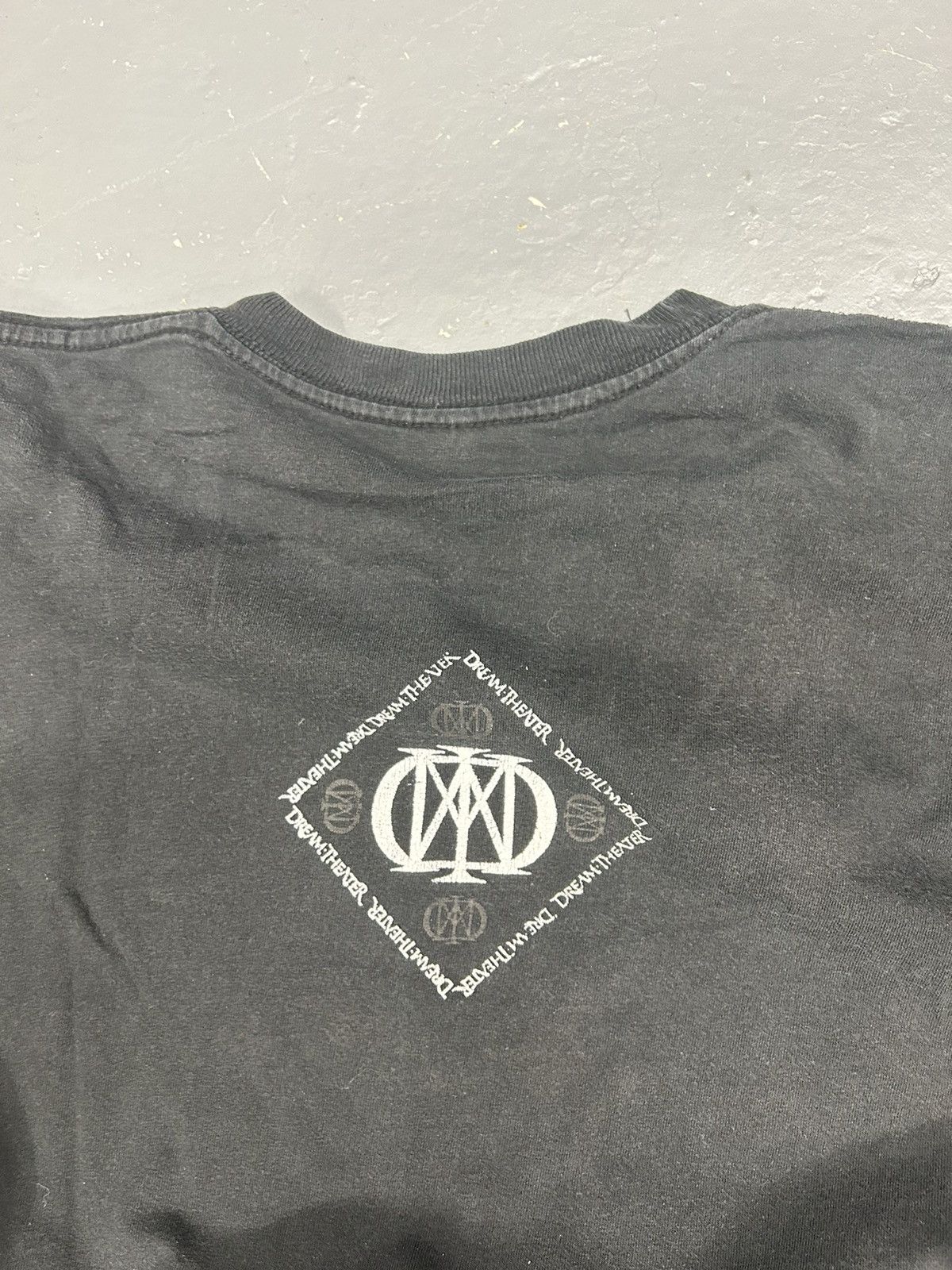 Band Tees Crazy Vintage 90s Dreamtheater Faded Black Band Tee Shirt Size US L / EU 52-54 / 3 - 2 Thumbnail
