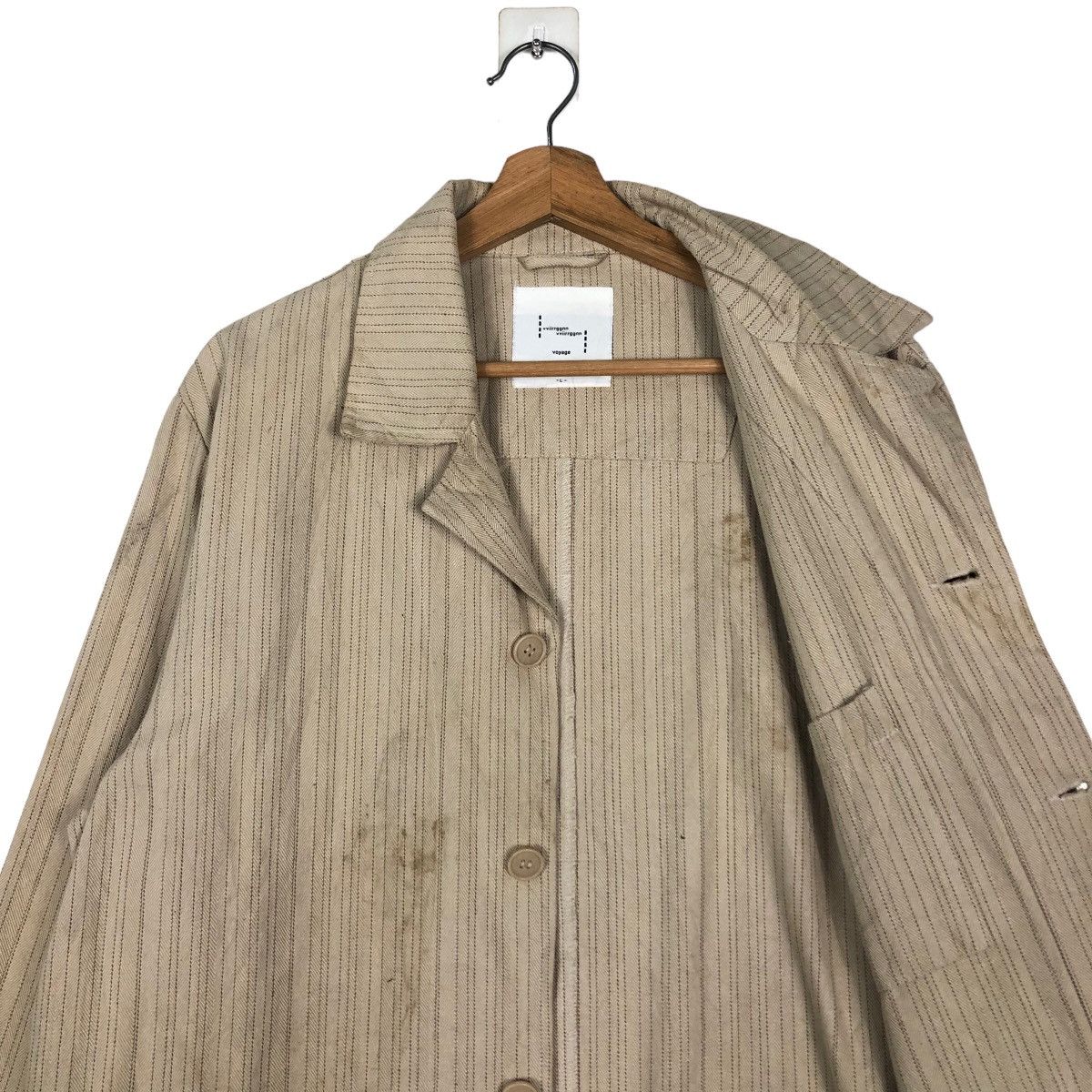 🔥Issey Miyake Design Style Hickory Chore Jacket Vviirrggnn