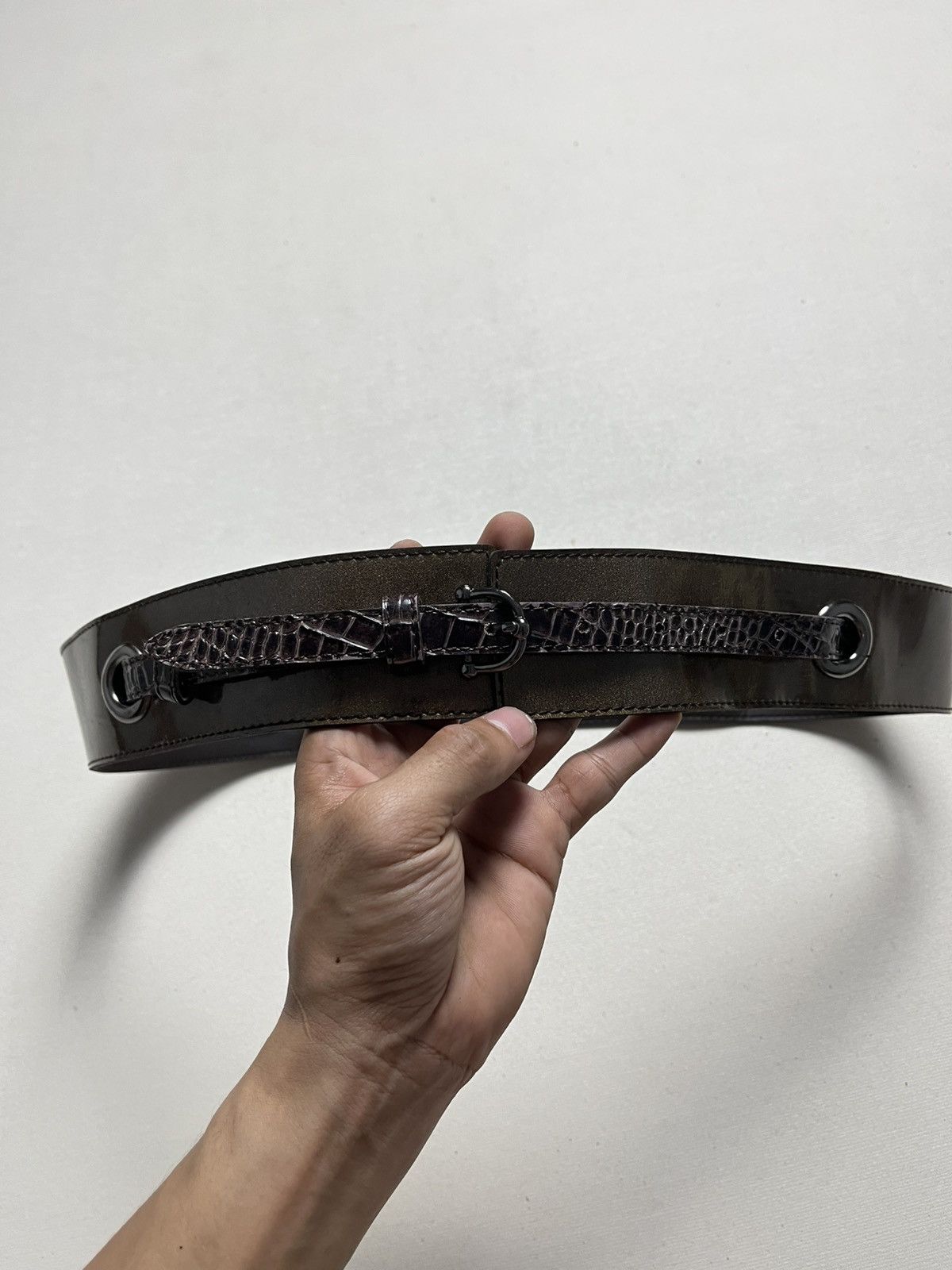 Japanese Brand Vintage wide belts Size ONE SIZE - 3 Thumbnail
